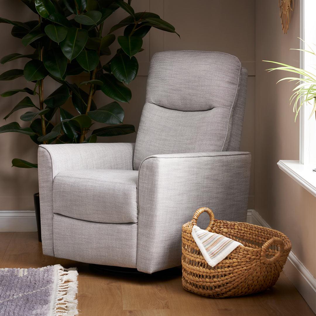  Obaby Savannah Swivel Glider Recliner Chair - Pebble、mySite、merchandisen
