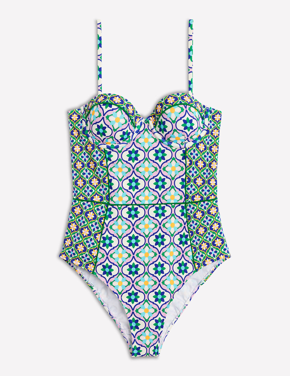  Rhodes Cup-Size Swimsuit-Multi, Floweret Tile、mySite、ashleygrahame