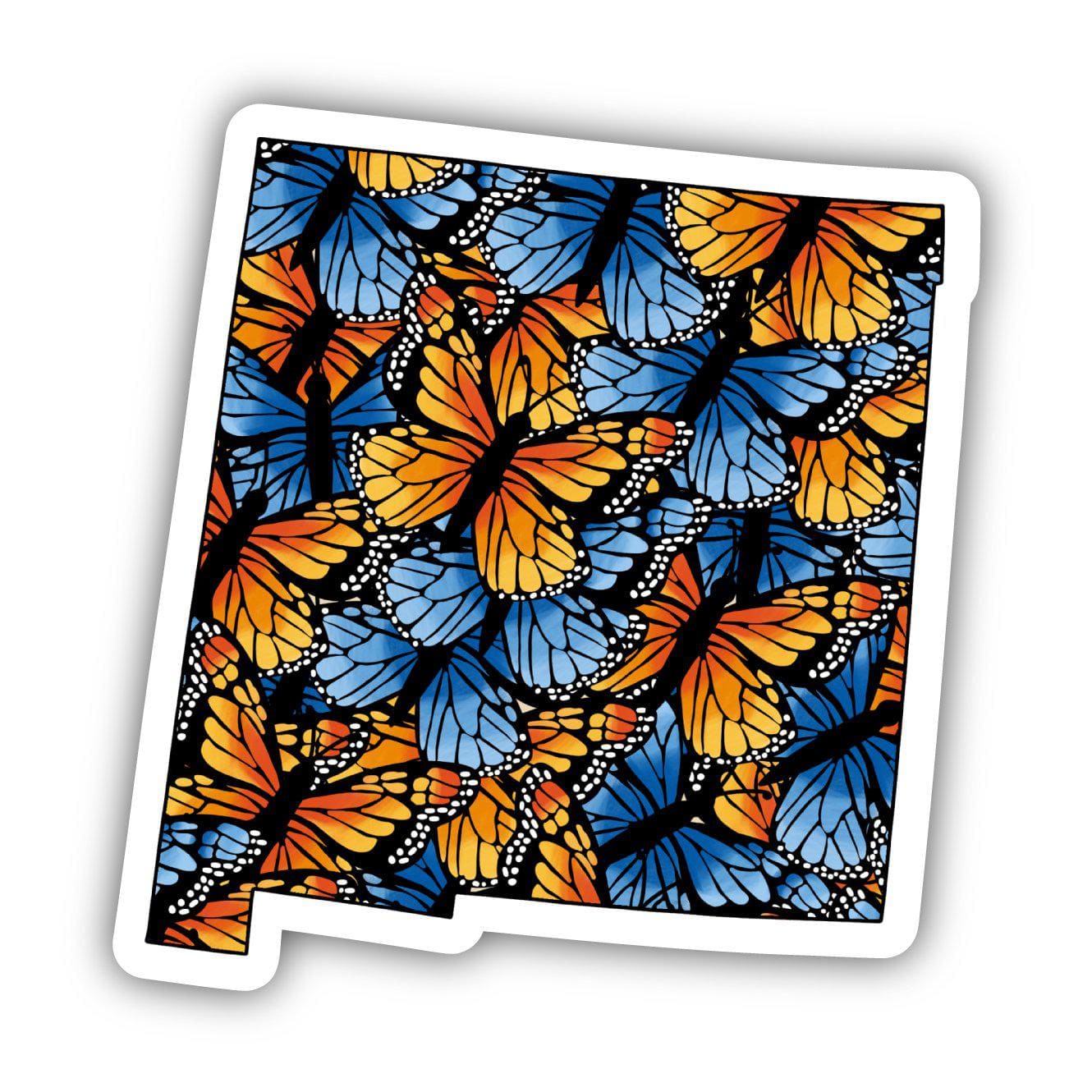  New Mexico Butterfly Pattern Sticker、mySite、elrpsem3k