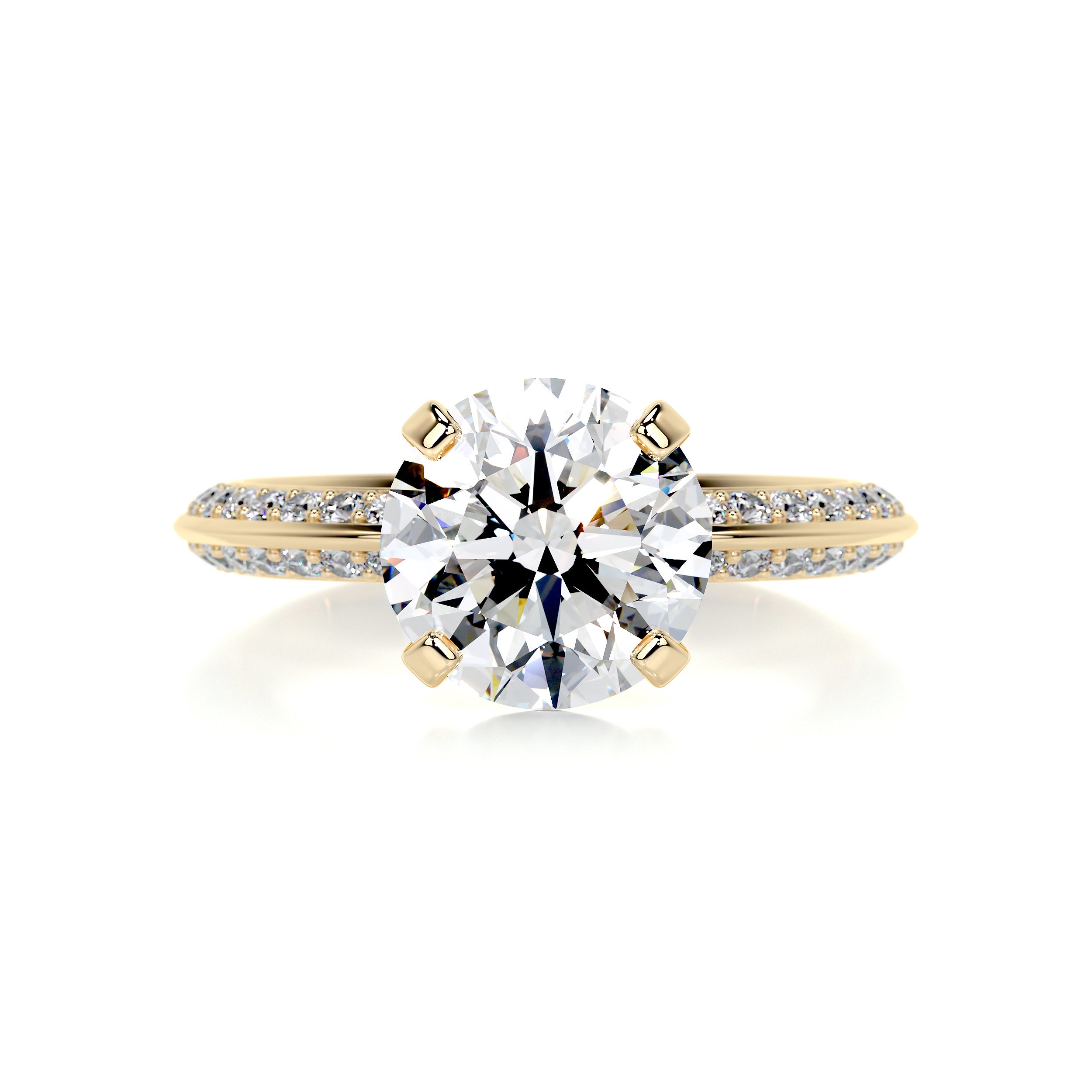 Ariana Diamond Engagement Ring -18K Yellow Gold、mySite、hinf8tx79