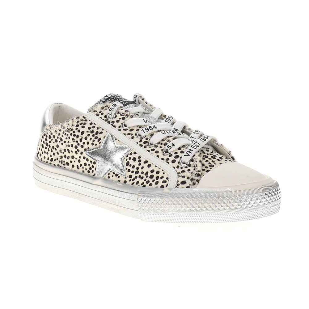 Alive Metallic Leopard Print Lace Up Sneakers、mySite、gtrtttuynbv