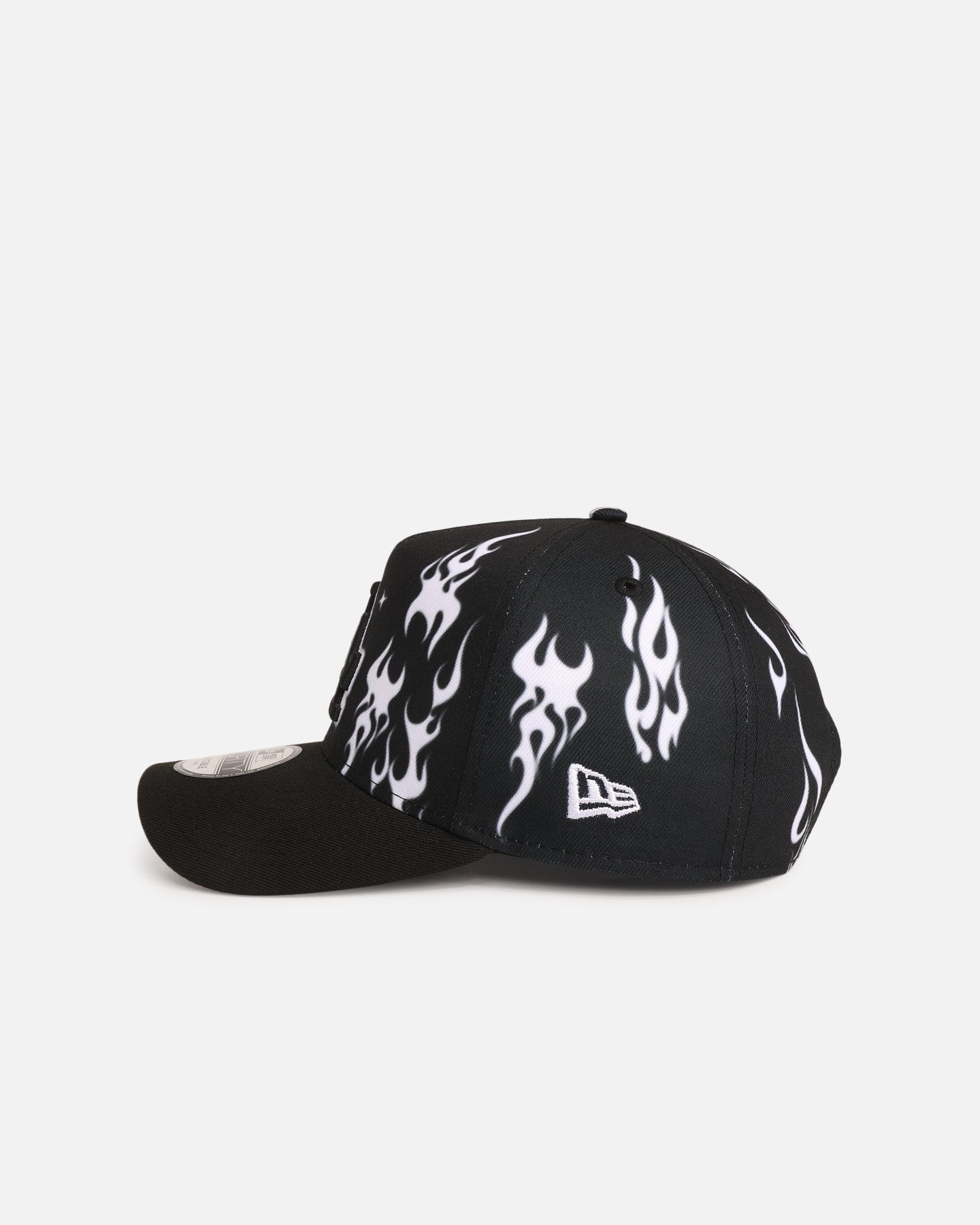 New Era Los Angeles Dodgers 'Crown Flames' 9OFRTY A-Frame Snapback Black/White、mySite、zt4zffjzw