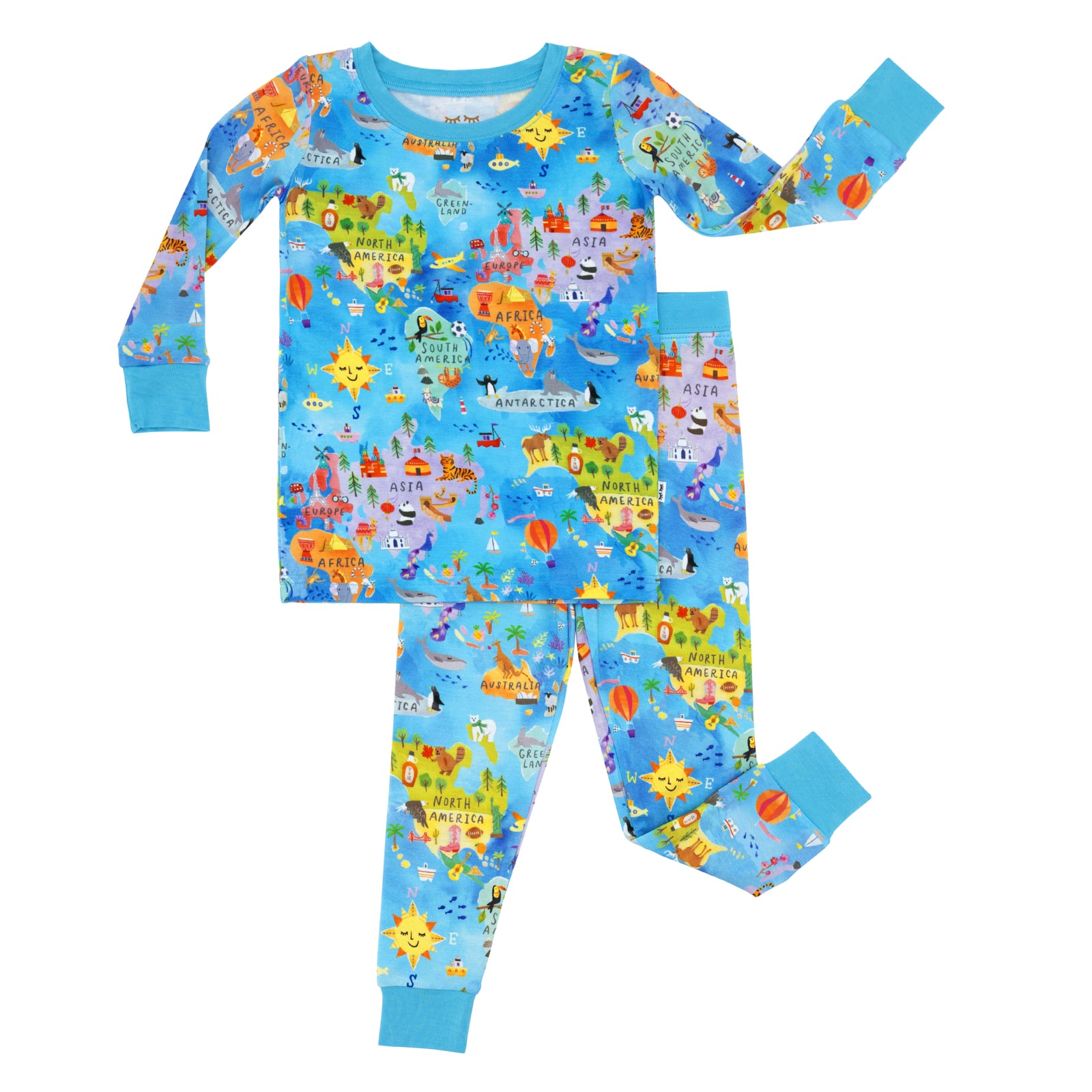 Around The World Two-Piece Pajama Set、mySite、g9winljtr