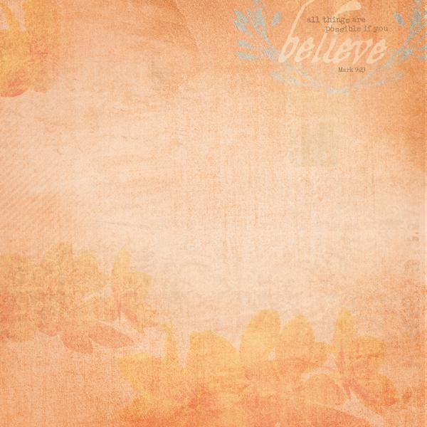  Scrapbook Paper - Believe、mySite、ghnorth