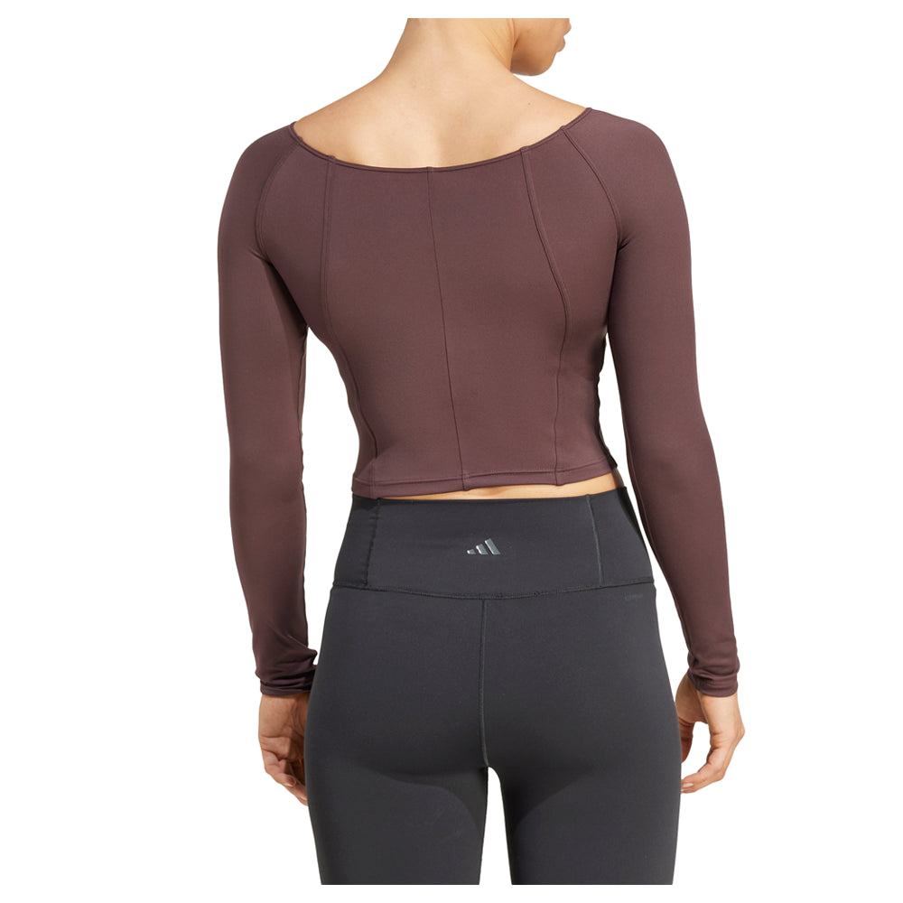 Yoga Scoop Neck Long Sleeve T-Shirt、mySite、gtrtttuynbv