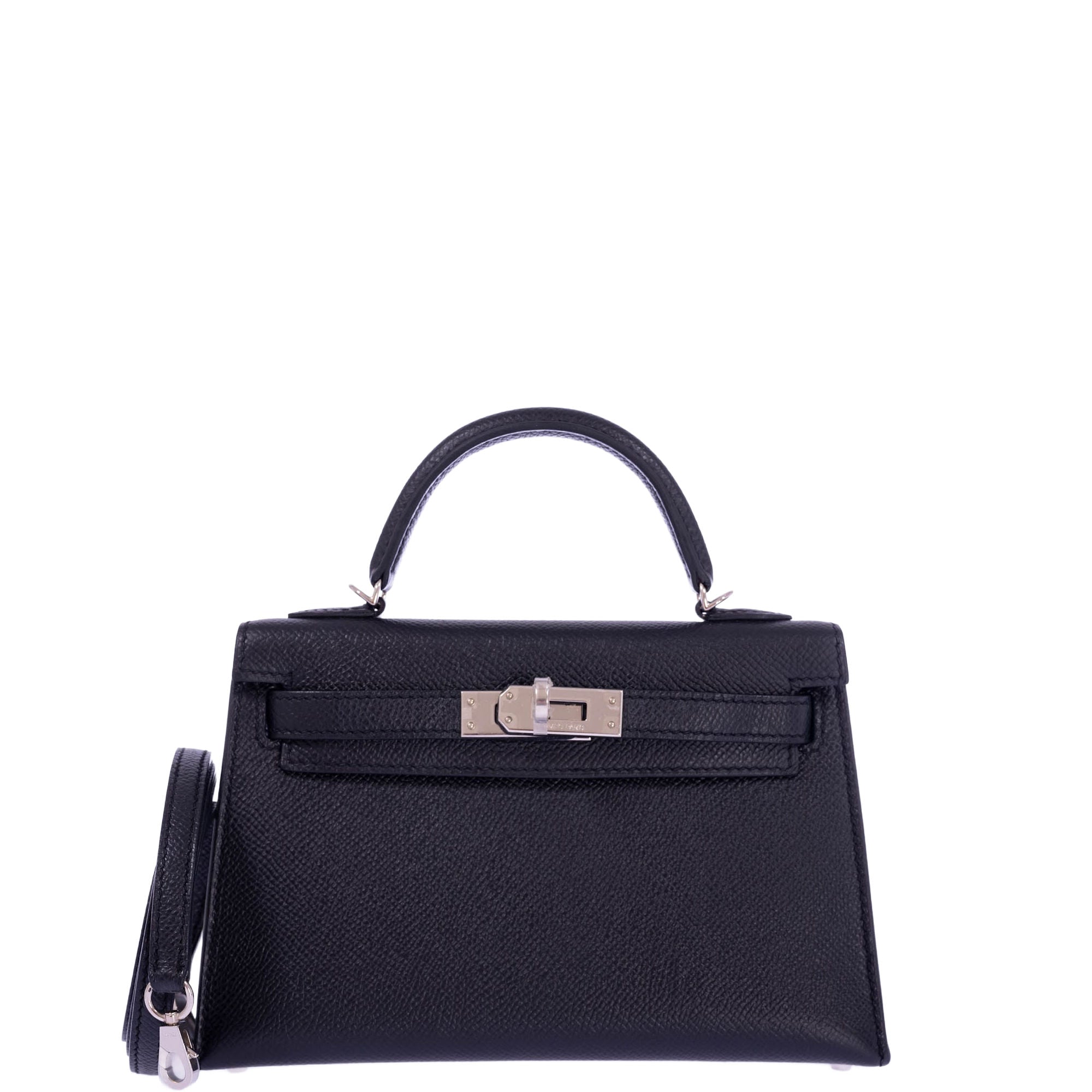 Hermès Kelly 20 Mini II Sellier Black Epsom Palladium、mySite、garminoutage.com