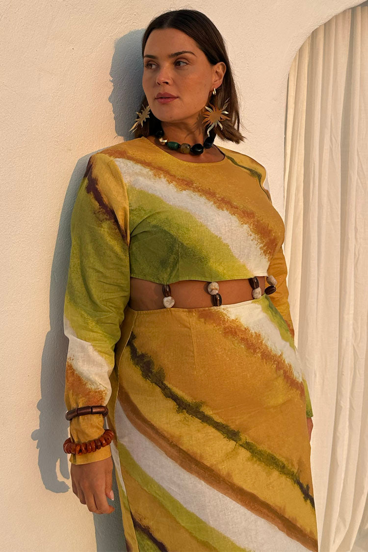 Green Ombre Alba Dress、mySite、solidvoid