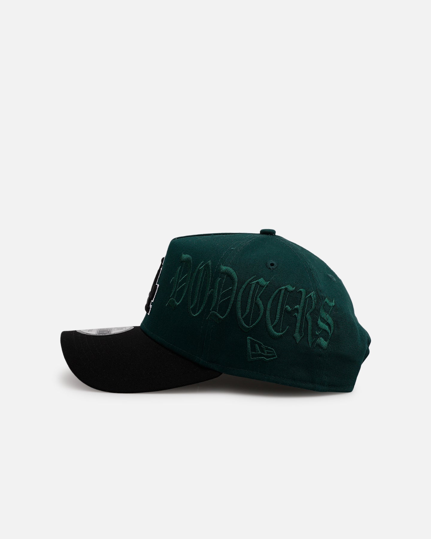 New Era Los Angeles Dodgers 'Gothic Script Two Tone' 9FORTY A-Frame Snapback Dark Green/Black、mySite、zt4zffjzw