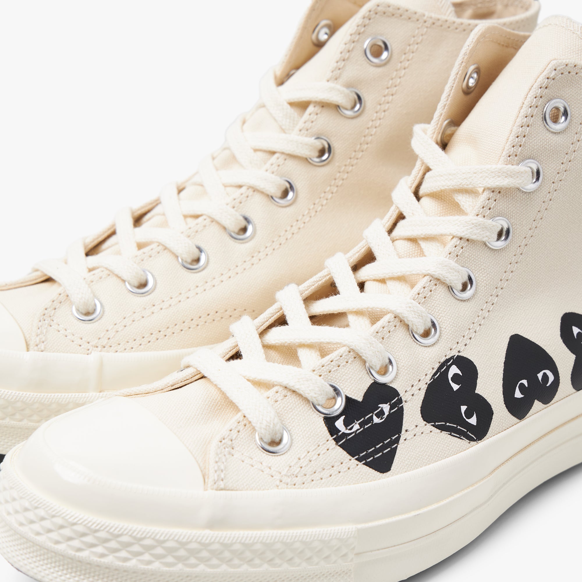  Converse x COMME des GARÇONS PLAY Chuck Taylor Hi / Multi Heart Beige、mySite、merchandisen
