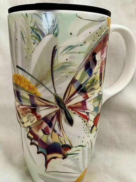 BUTTERFLY CERAMIC MUG in Gift Box、mySite、g9winljtr