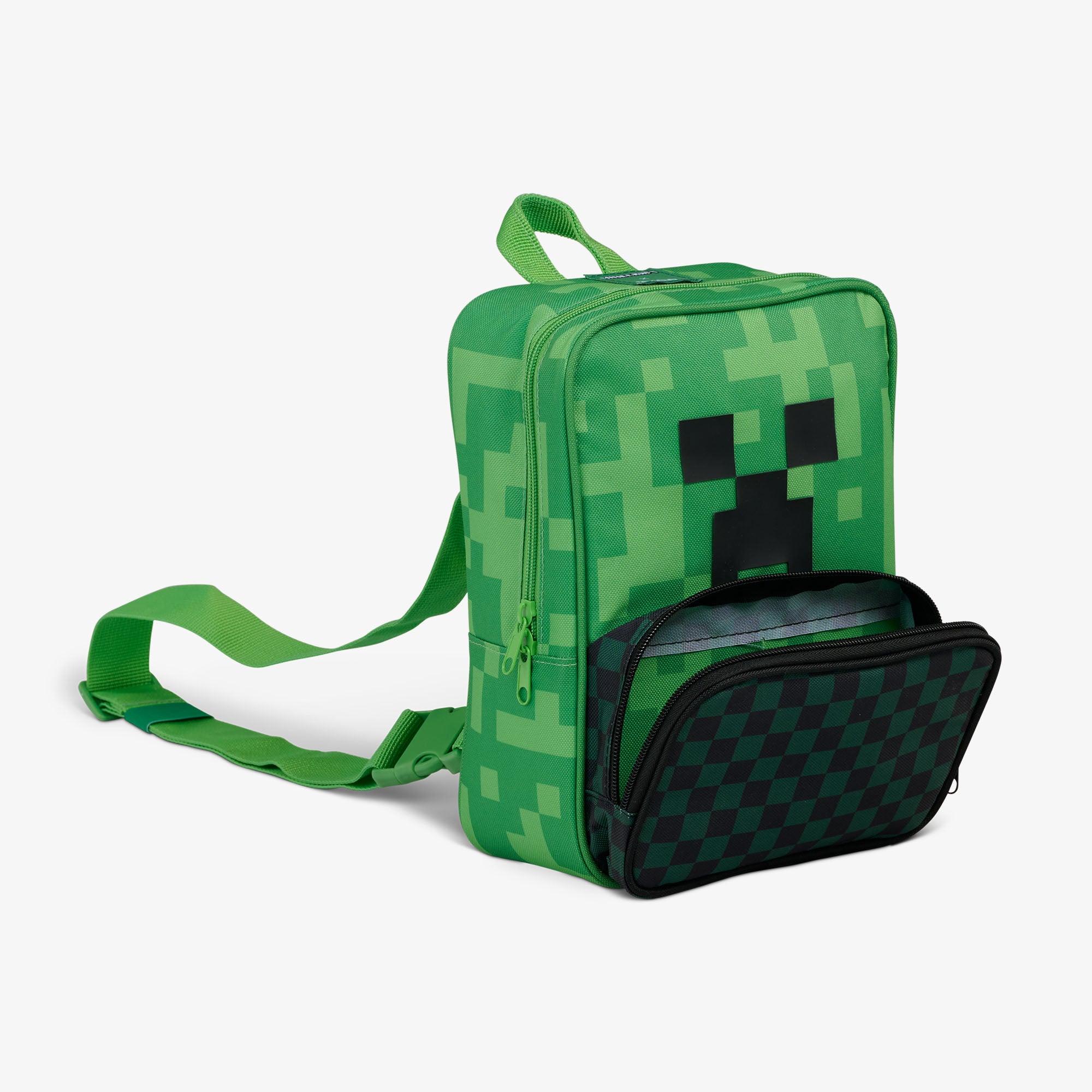 Minecraft Creeper 8-Can Crossbody Cooler、mySite、noshort