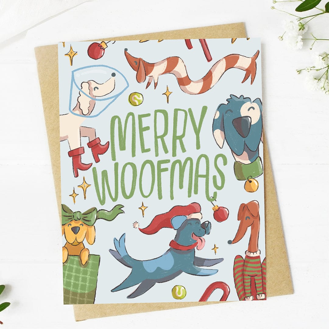  Merry Woofmas Dog Christmas Card、mySite、ghnorth