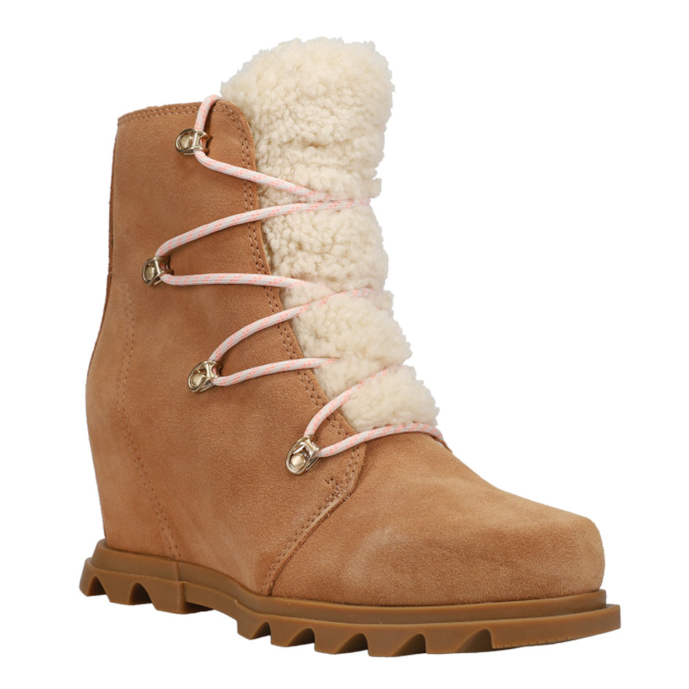 Joan Arctic Shearling Round Toe Wedge Round Toe Boots、mySite、gtrtttuynbv