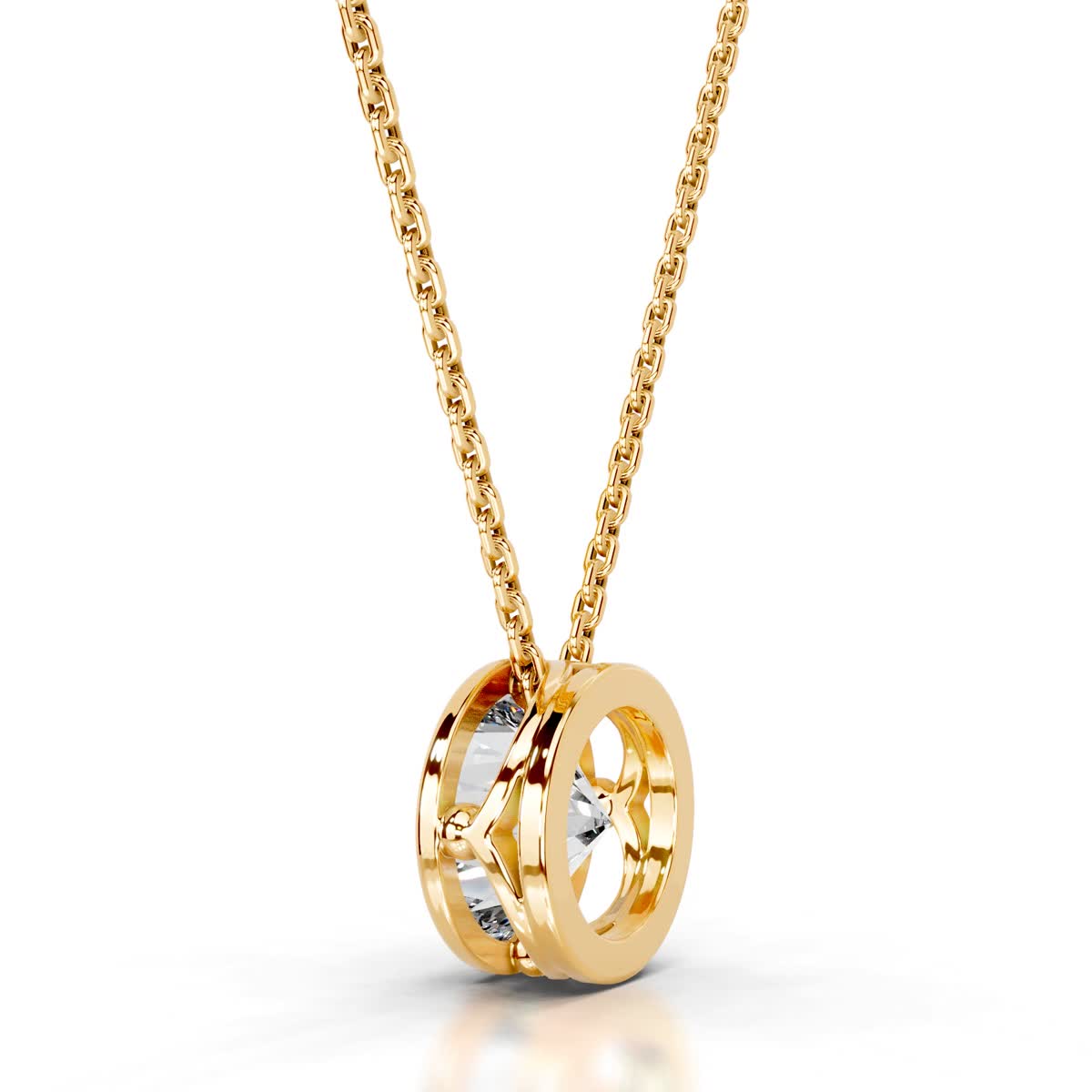 Petit Beyonce Lab Grown Diamond Pendant -18K Yellow Gold、mySite、hinf8tx79