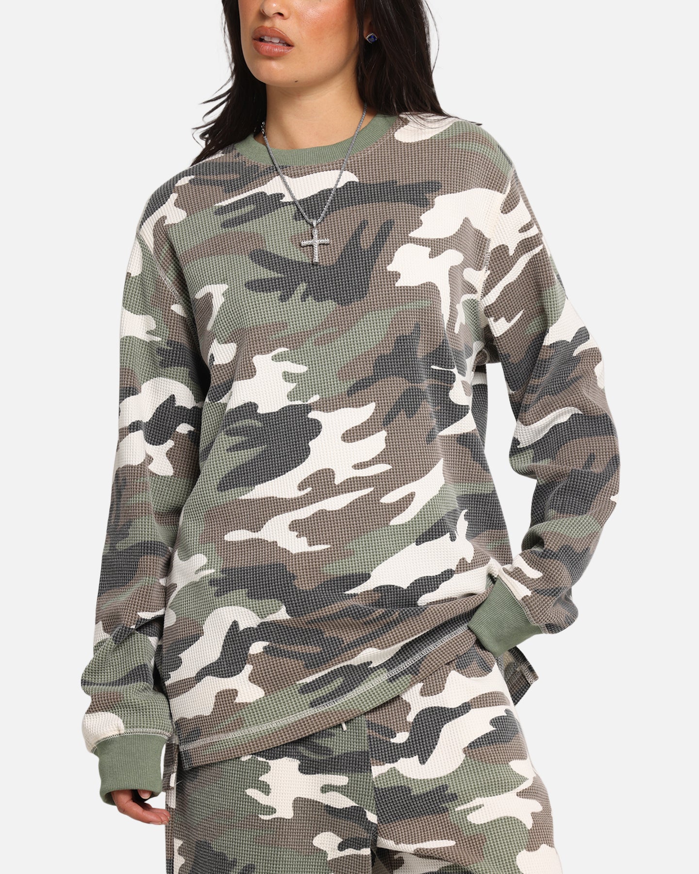 XXIII Printed Thermal Long Sleeve T-Shirt Camo、mySite、zt4zffjzw