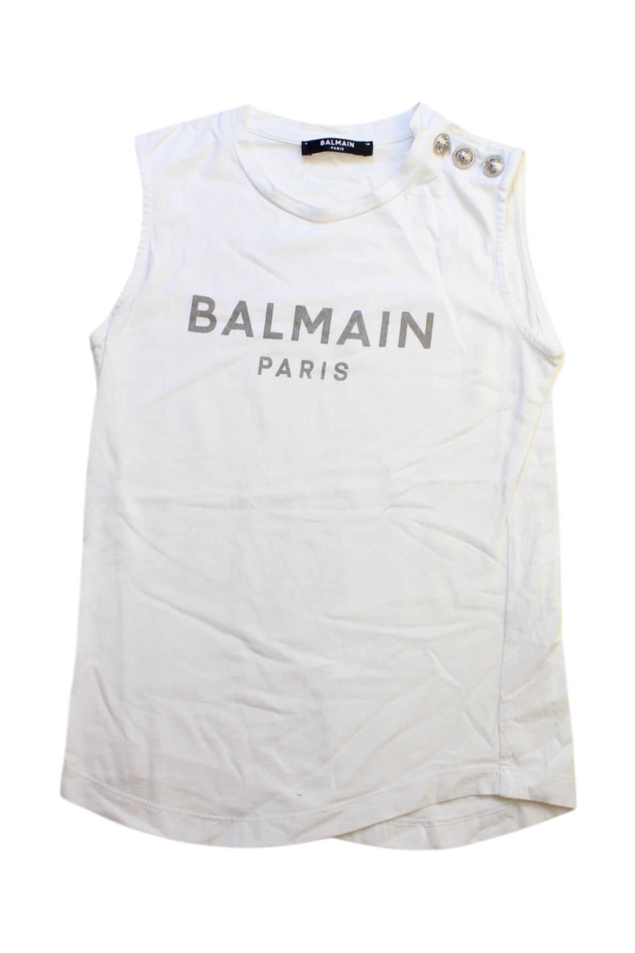 Balmain Sleeveless Logo T-Shirt 8Y、mySite、g9winljtr