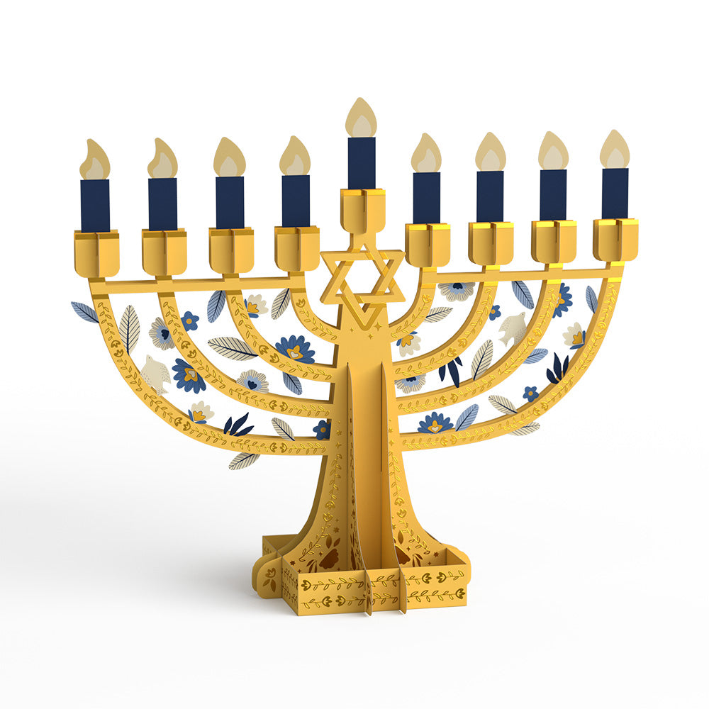 Elegant Interactive Menorah Giant Pop-Up Gift、mySite、solidvoid