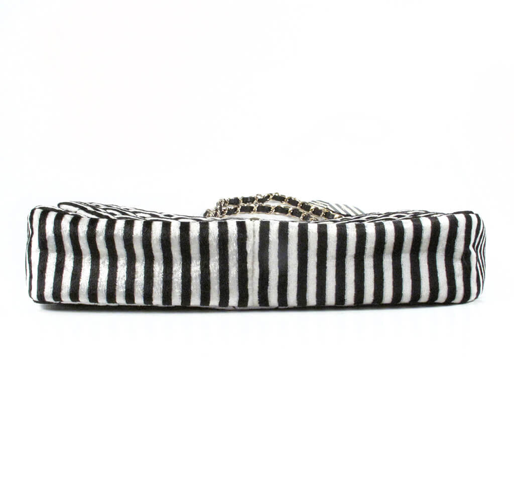 Chanel Rayeures Striped Velvet Flap Bag、mySite、garminoutage.com