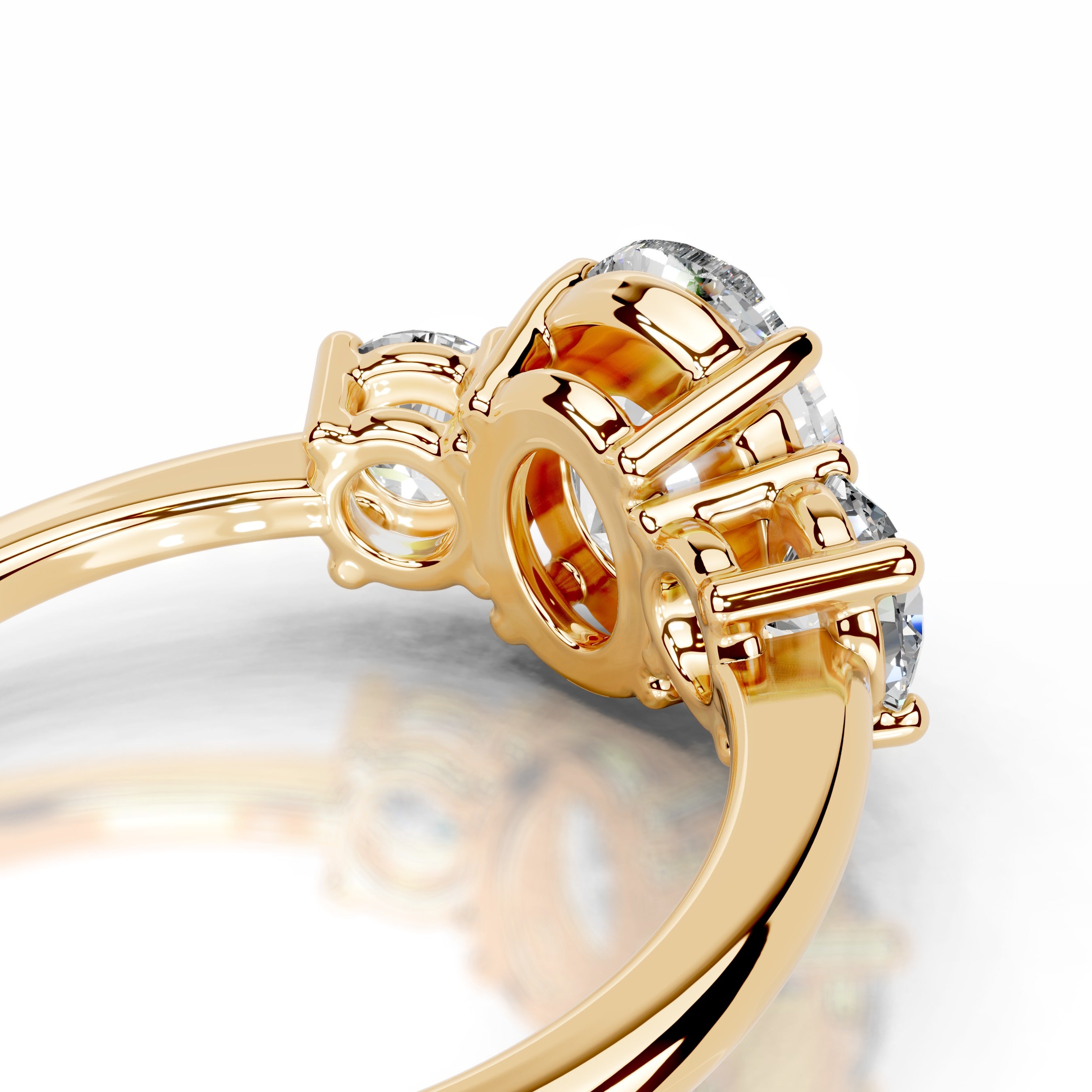 Emanuela Diamond Engagement Ring - 18K Yellow Gold、mySite、hinf8tx79