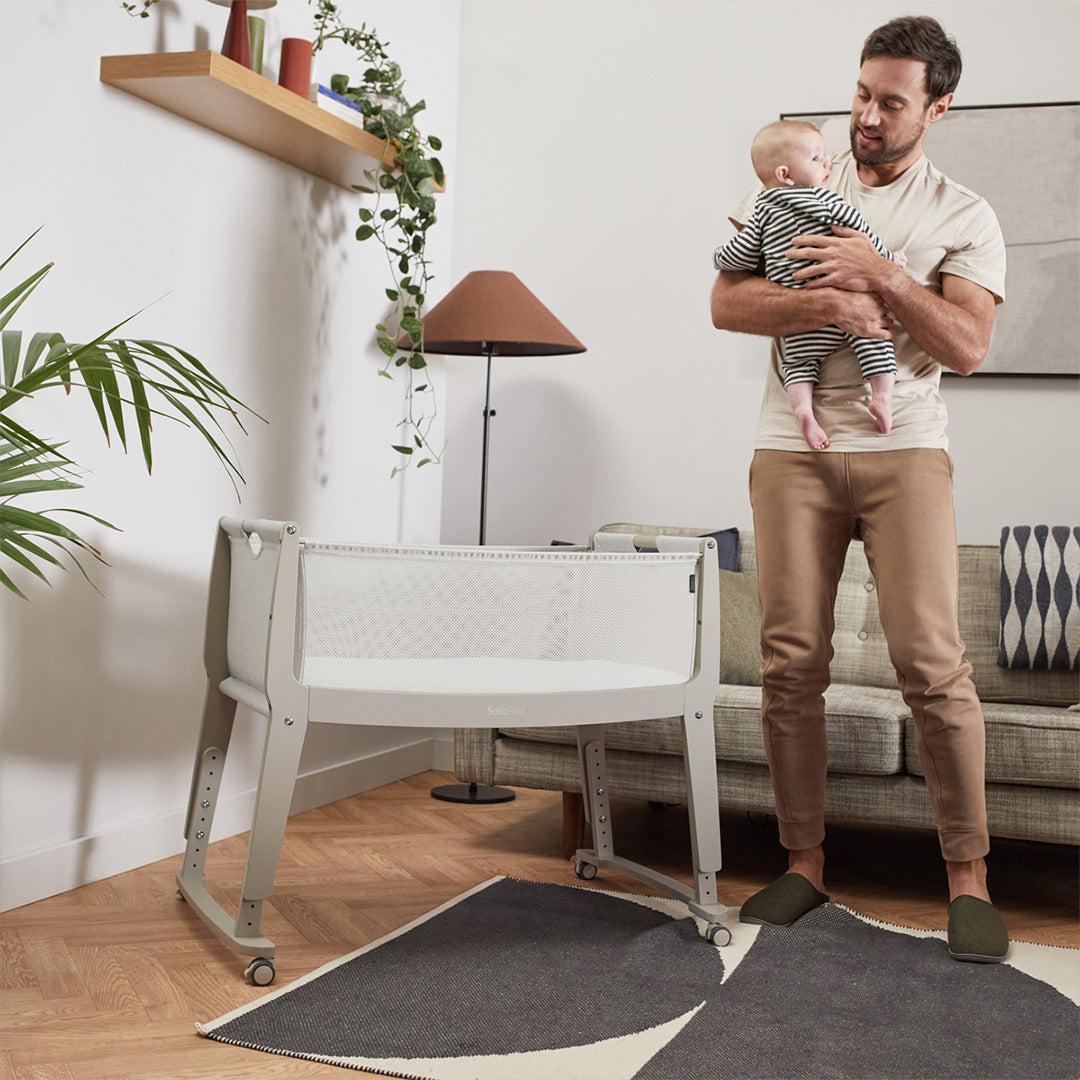  Snuz SnuzPod Studio Bedside Crib - Oslo Grey、mySite、merchandisen