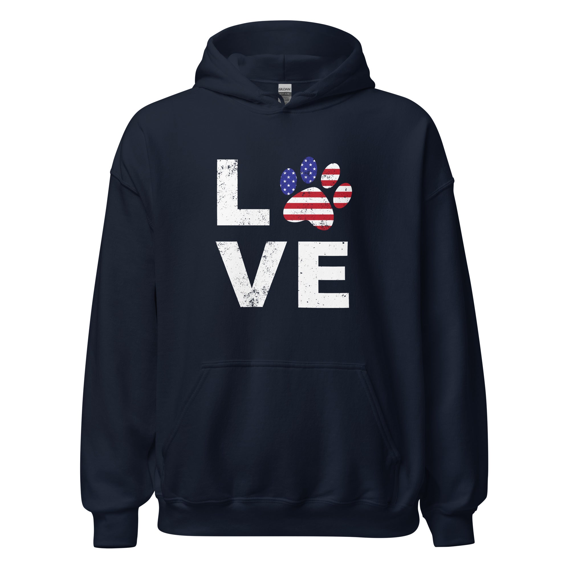 Patriotic Paw Love Hoodie、mySite、camillekostekn