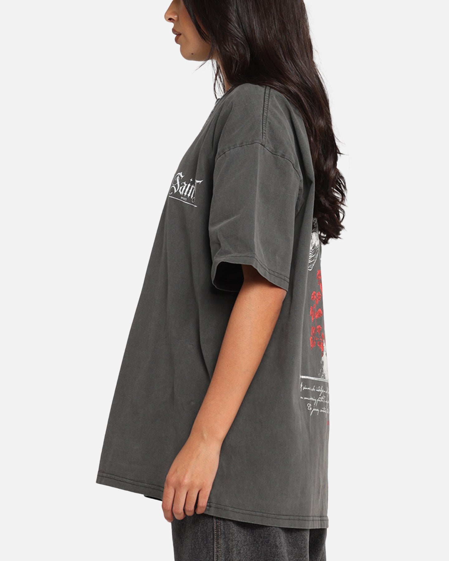 Saint Morta Candle Lit Boxy T-Shirt Black Wash、mySite、zt4zffjzw