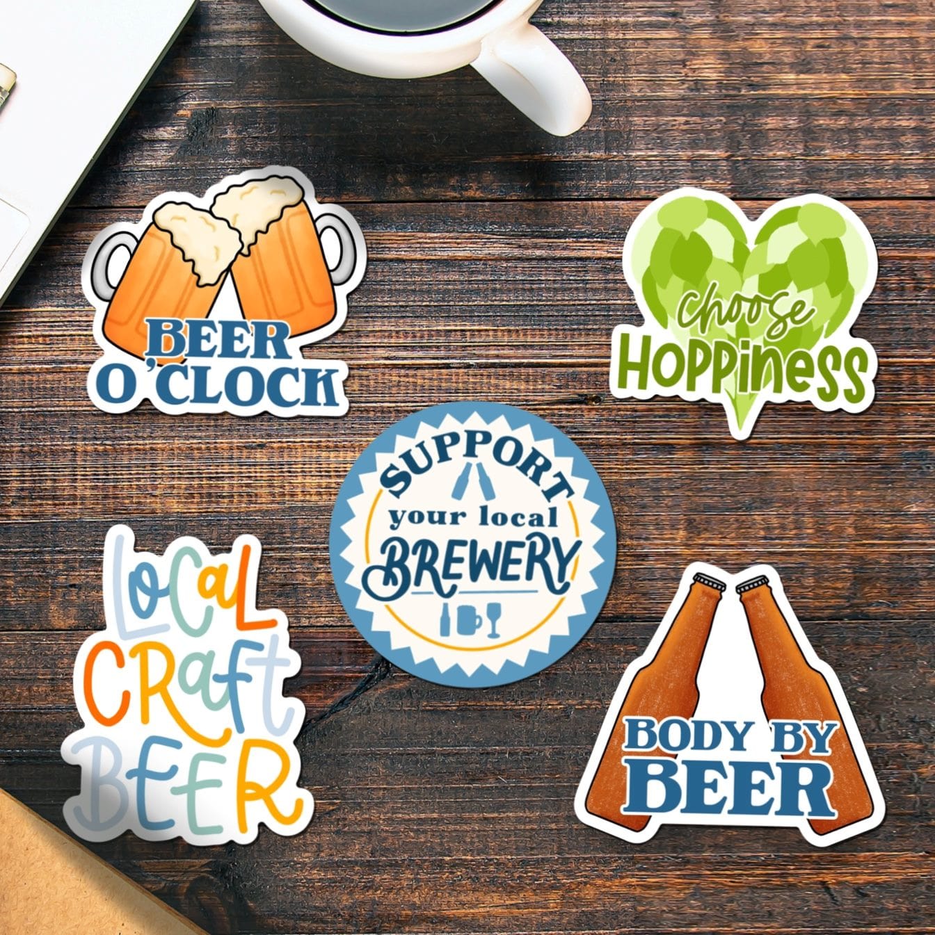  Craft Beer Sticker 5 Pack、mySite、ghnorth