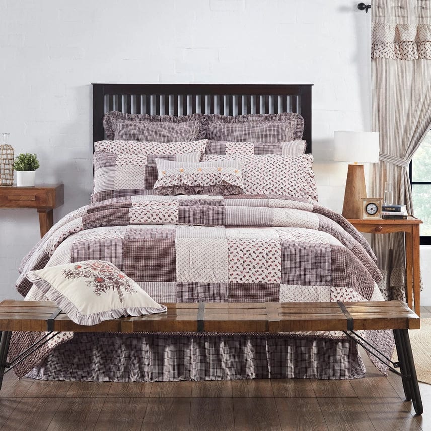 Florette Patchwork French Country Farmhouse Quilt Collection、mySite、g9winljtr