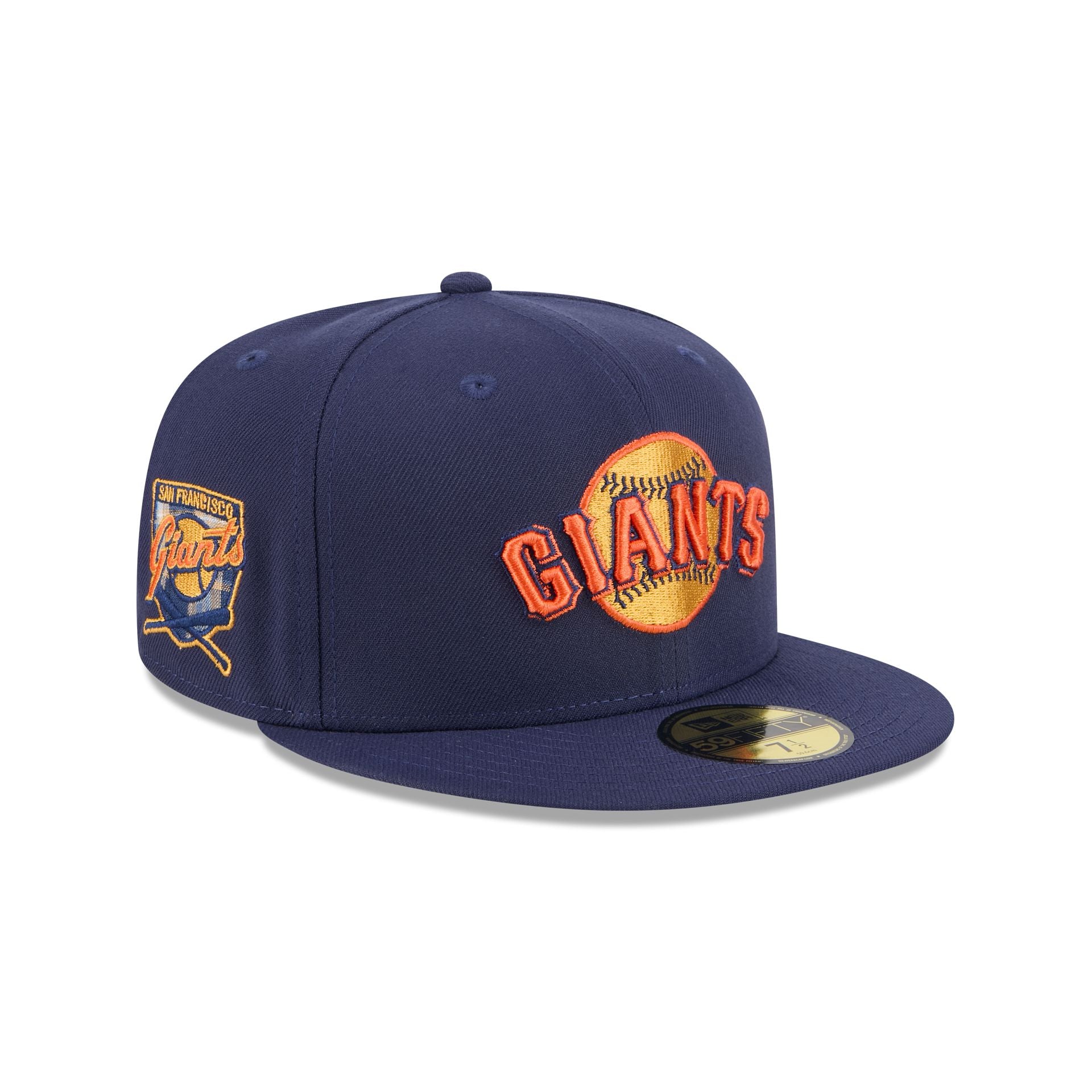 San Francisco Giants Blue Tartan 59FIFTY Fitted Hat、mySite、vikingsvslions
