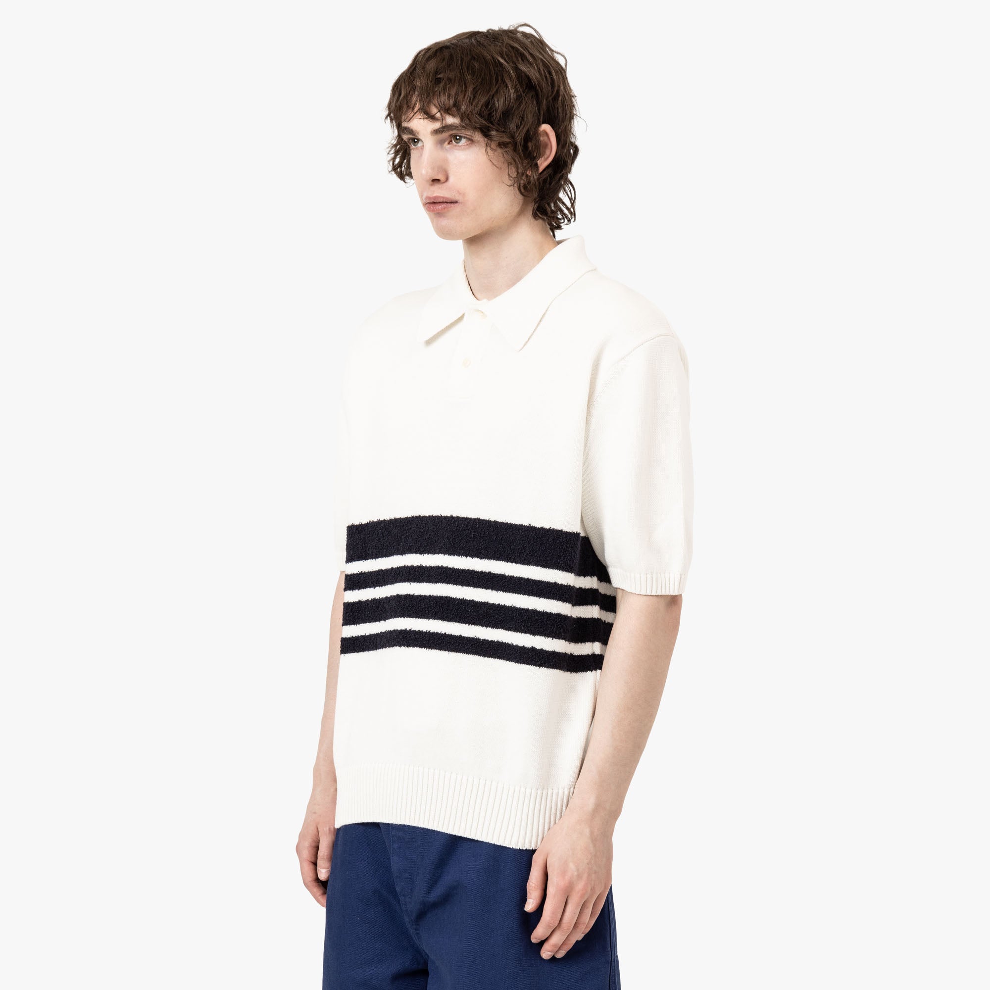  Palmes Panel Knit Polo Off-White、mySite、merchandisen