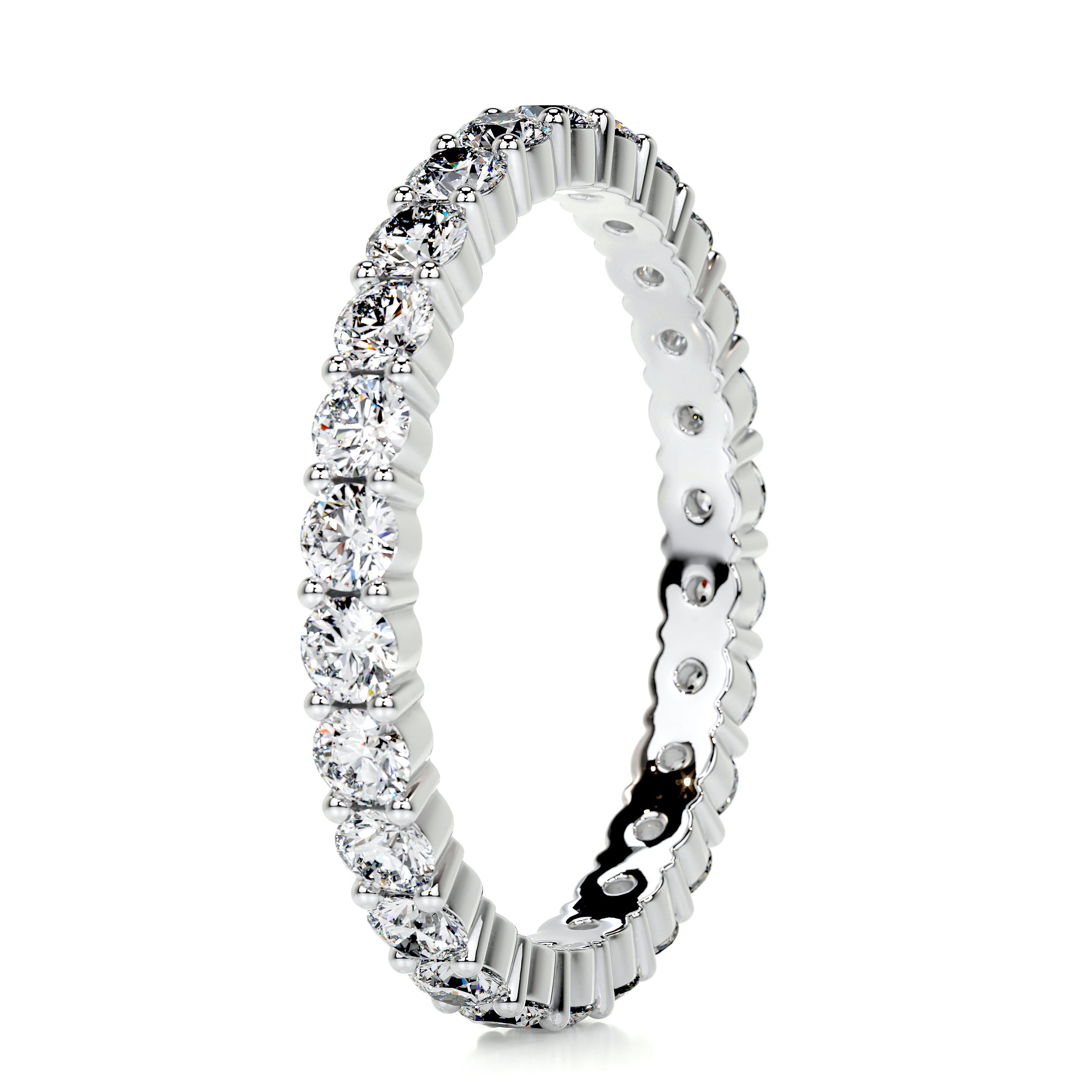 Trinity Eternity Wedding Ring (0.9 Carat) -14K White Gold、mySite、hinf8tx79