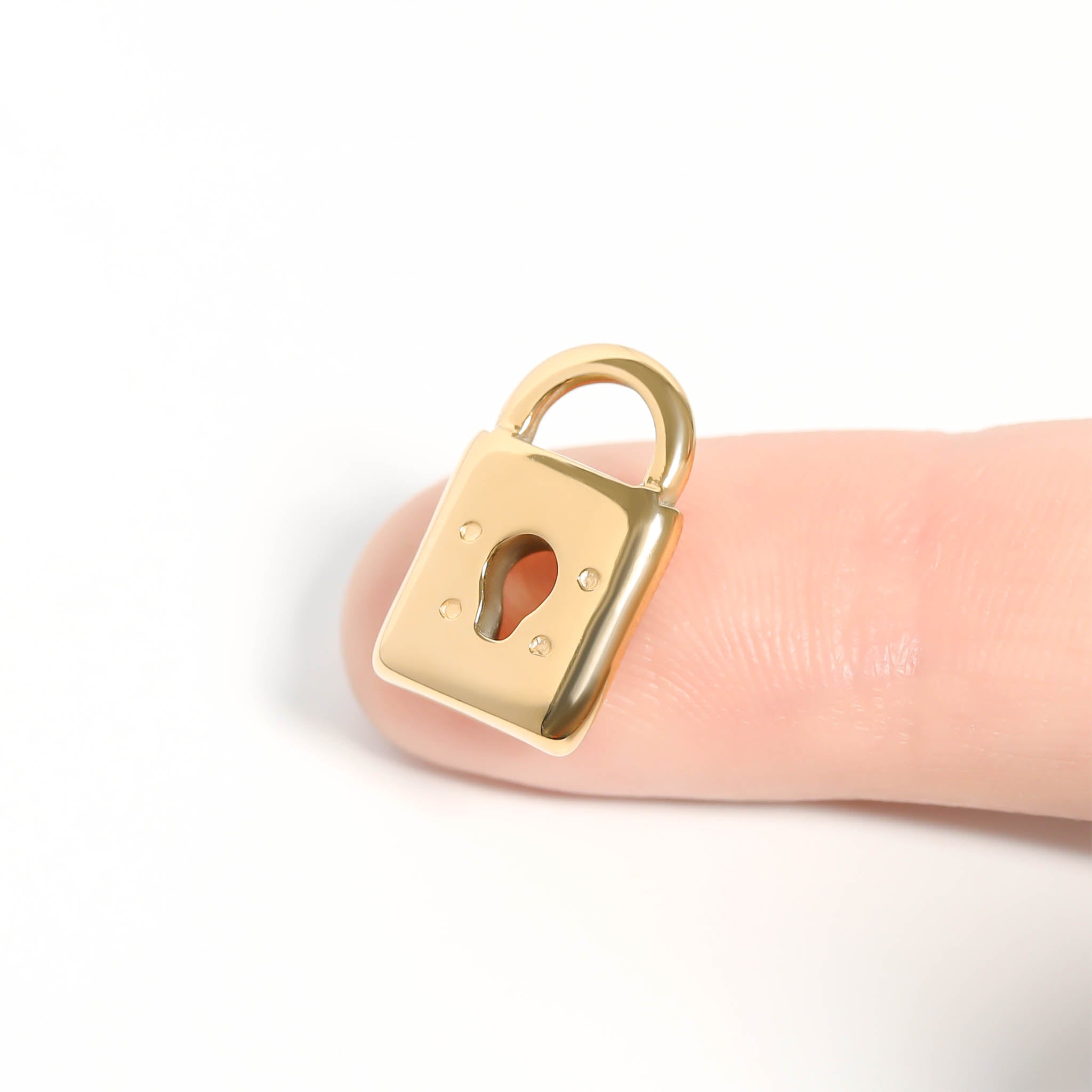 18K Gold PVD Stainless Steel Padlock Charm / PDL0012、mySite、dreamappss