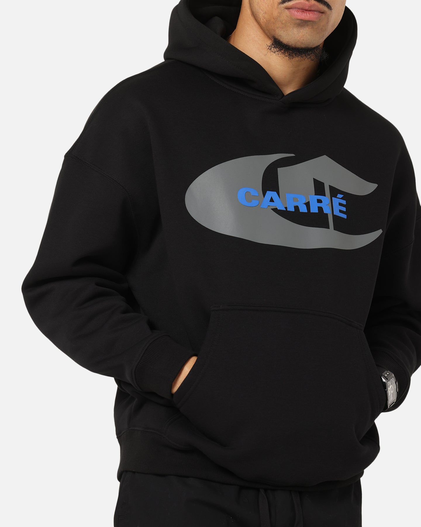 Carre Crested Hoodie Black、mySite、zt4zffjzw