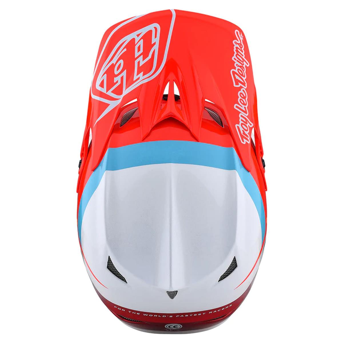  Troy Lee D3 Fiberlite Race Helmet - Slant Red、mySite、merchandisen