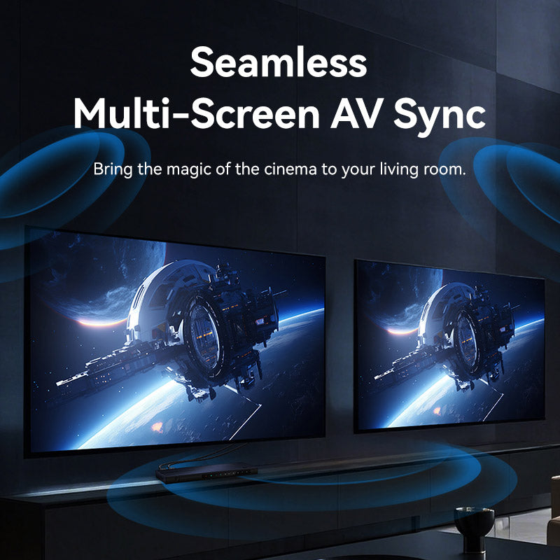 Vention 1-In & 8-Out HDMI Splitter 4K@60Hz Black Aluminum Alloy Type EU Standard、mySite、fannypackpong