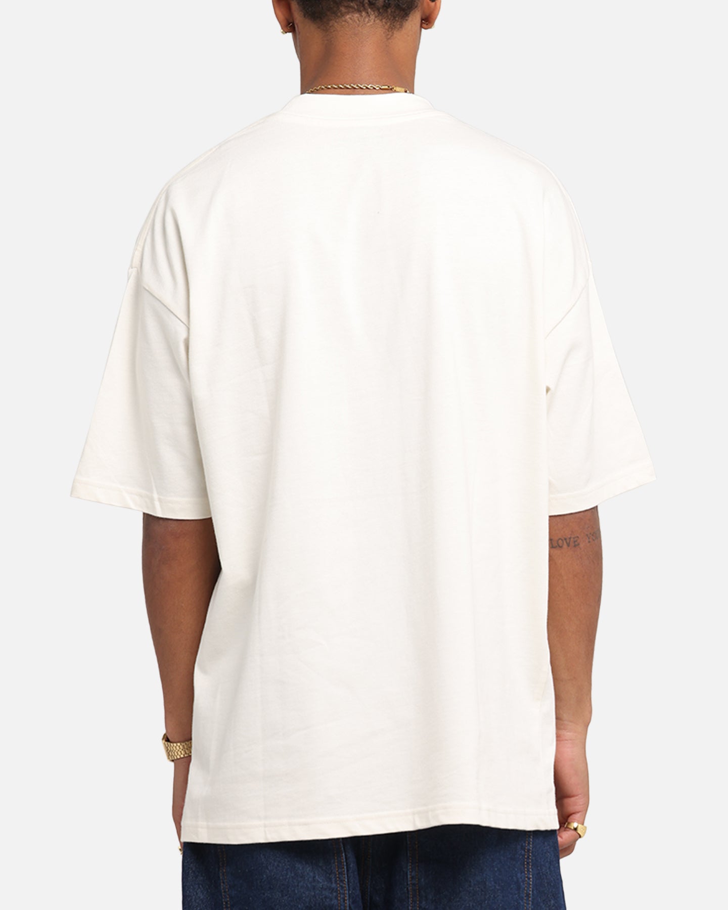 Carre Sacred Letter Mock Neck T-Shirt Off White、mySite、zt4zffjzw