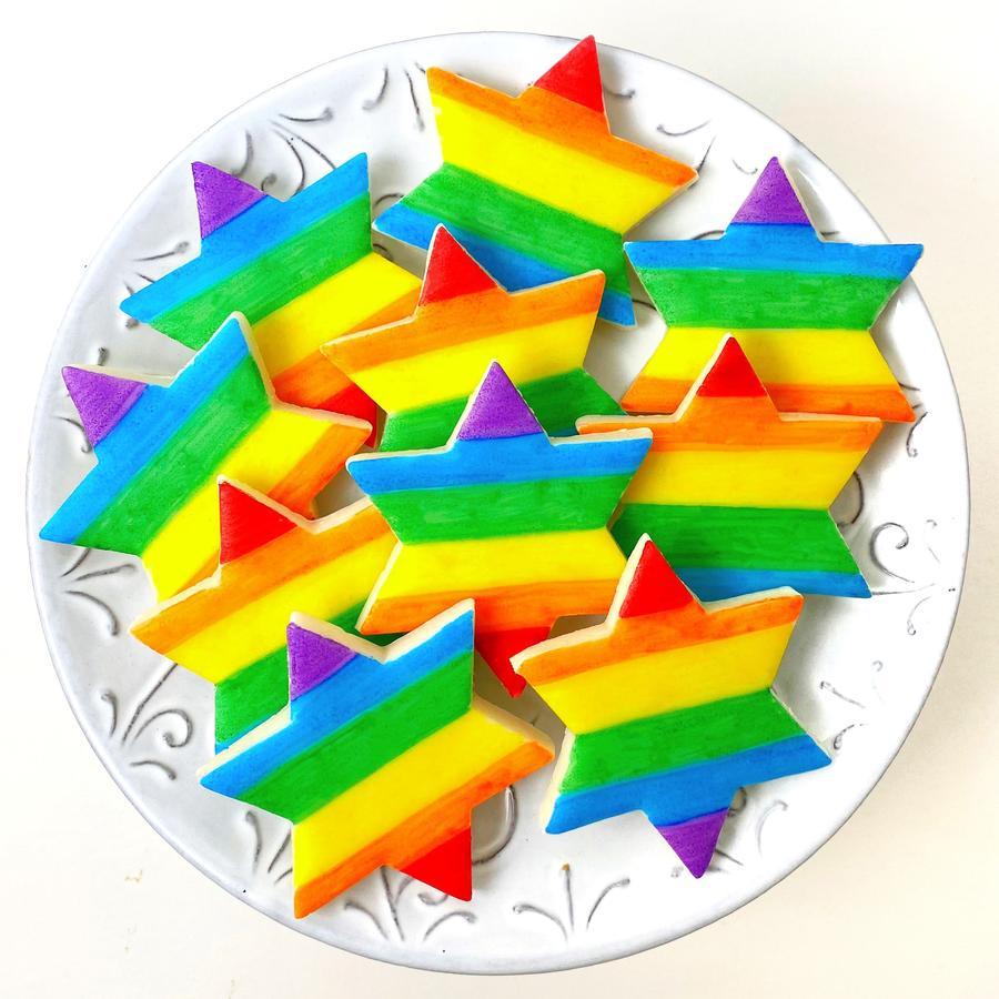 Marzipan Rainbow Pride Star of David Tiles、mySite、topwebapps