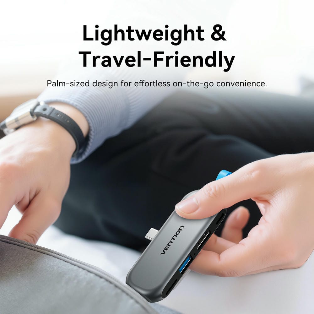 Vention 4-in-1 USB-C Cable-Free Docking Station、mySite、fannypackpong