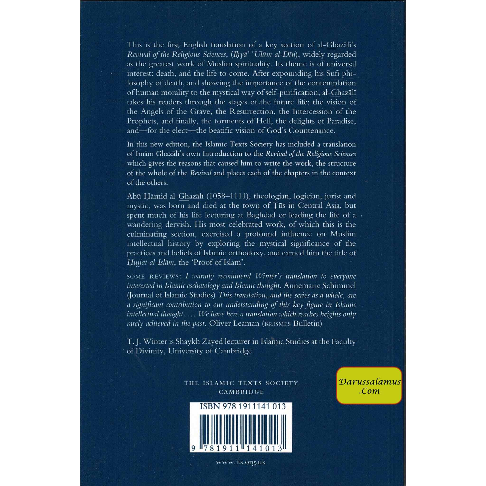 Al-Ghazali on the Remembrance of Death and the Afterlife: Book XL of the Revival of the Religious Sciences By Abu Hamid Muhammad al-Ghazali、mySite、topwebapps