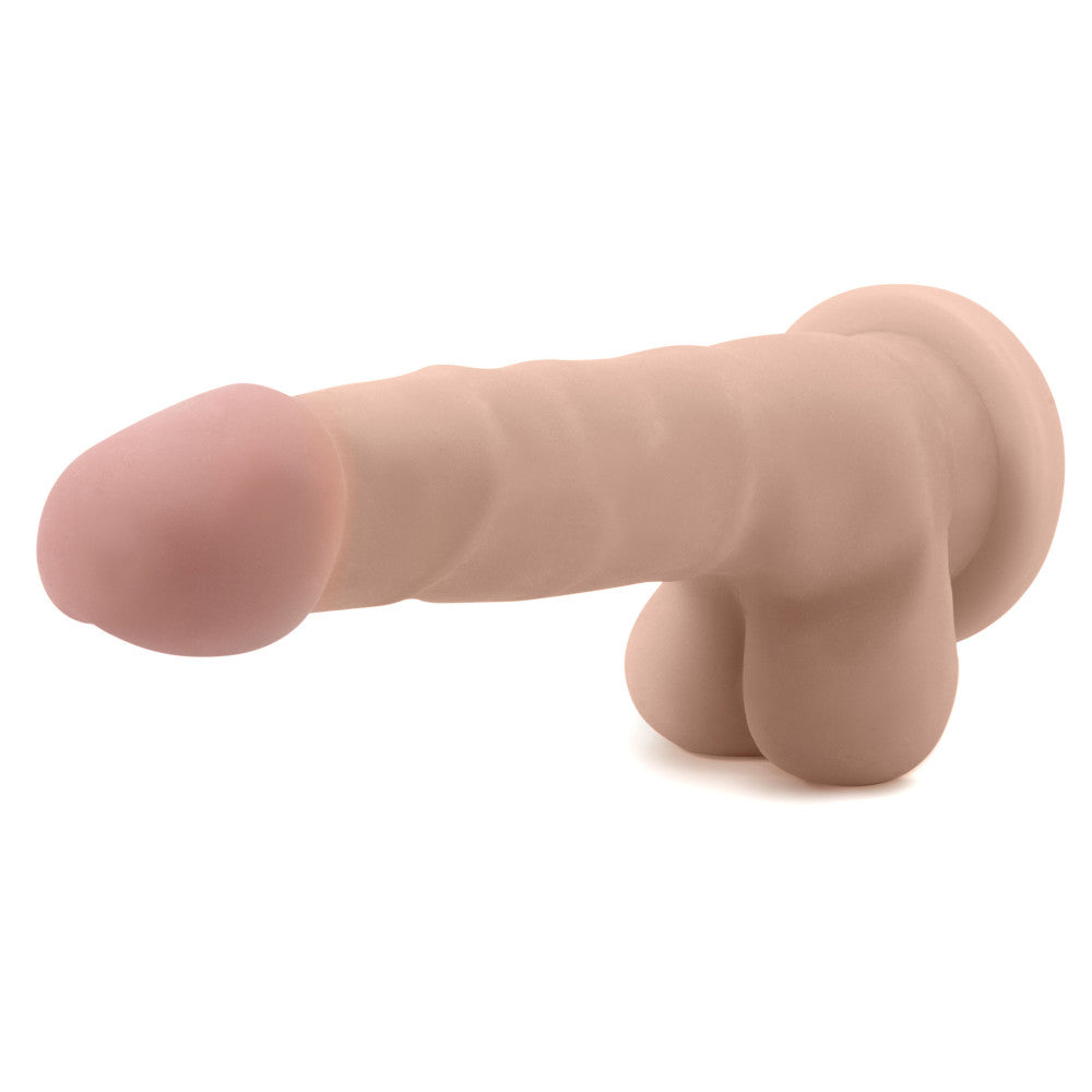 Au Naturel By Blush® | Realistic Beige 7.5-Inch Long Dildo With Balls & Suction Cup Base、mySite、bottomscart
