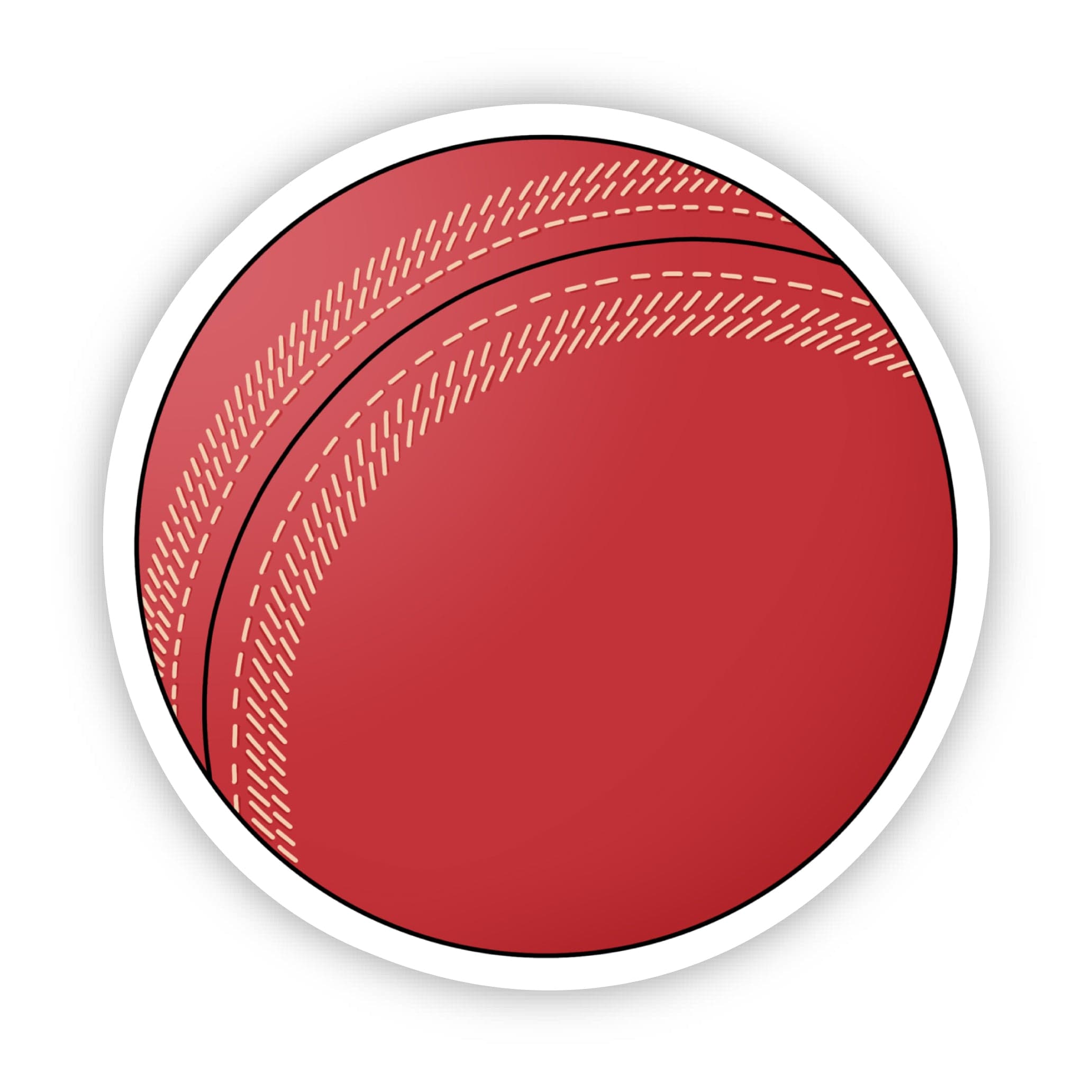  Red Cricket Ball Sticker、mySite、ghnorth