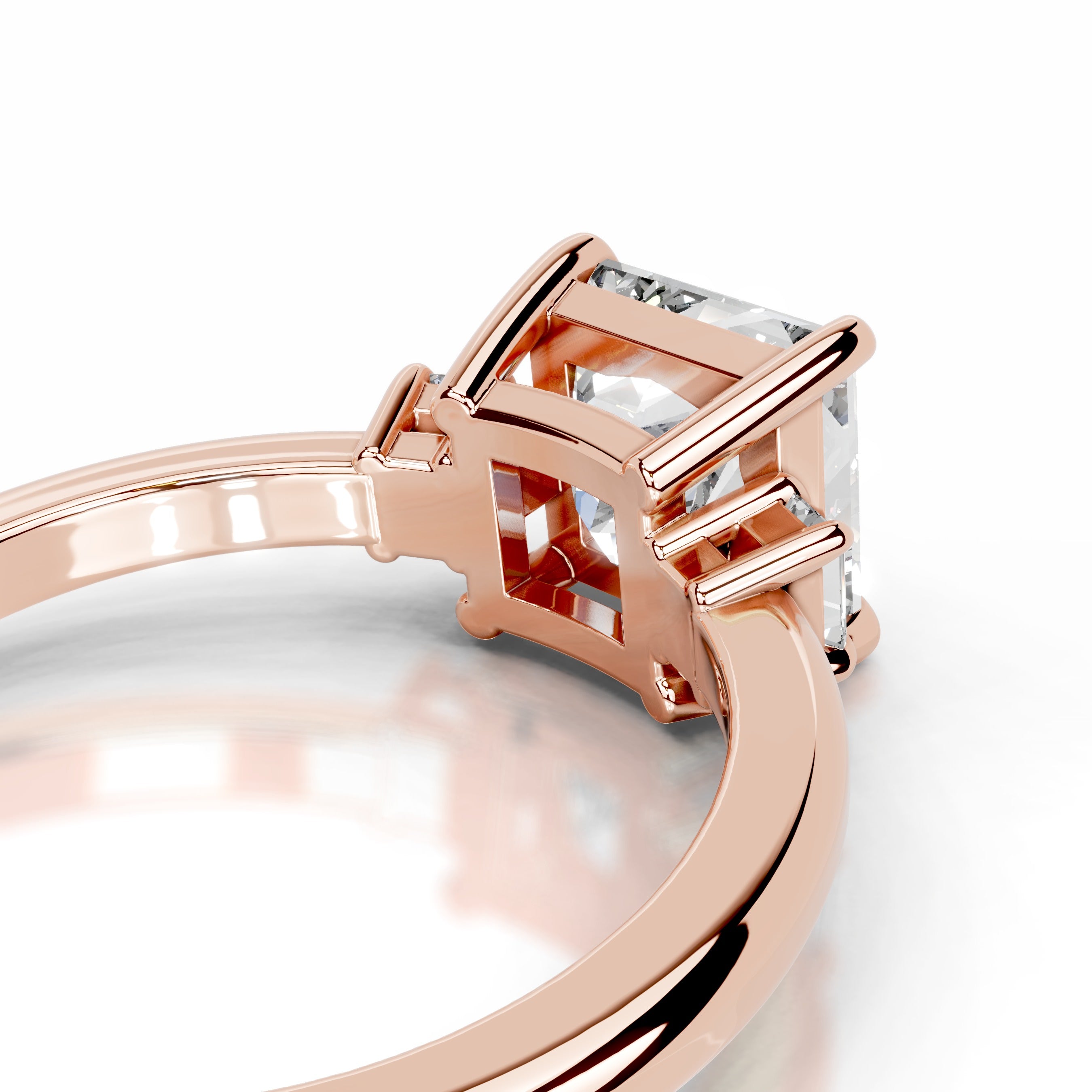 Luz Lab Grown Diamond Ring - 14K Rose Gold、mySite、hinf8tx79