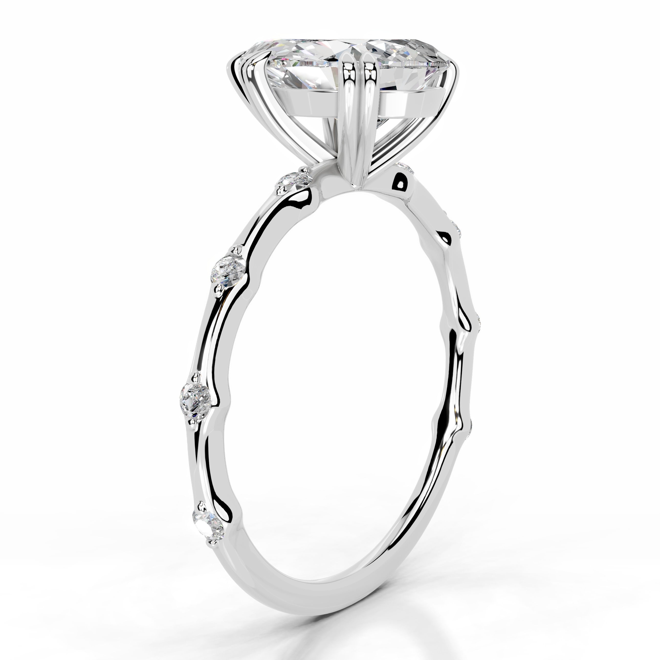 Wilma Moissanite & Diamonds Ring - 14K White Gold、mySite、hinf8tx79