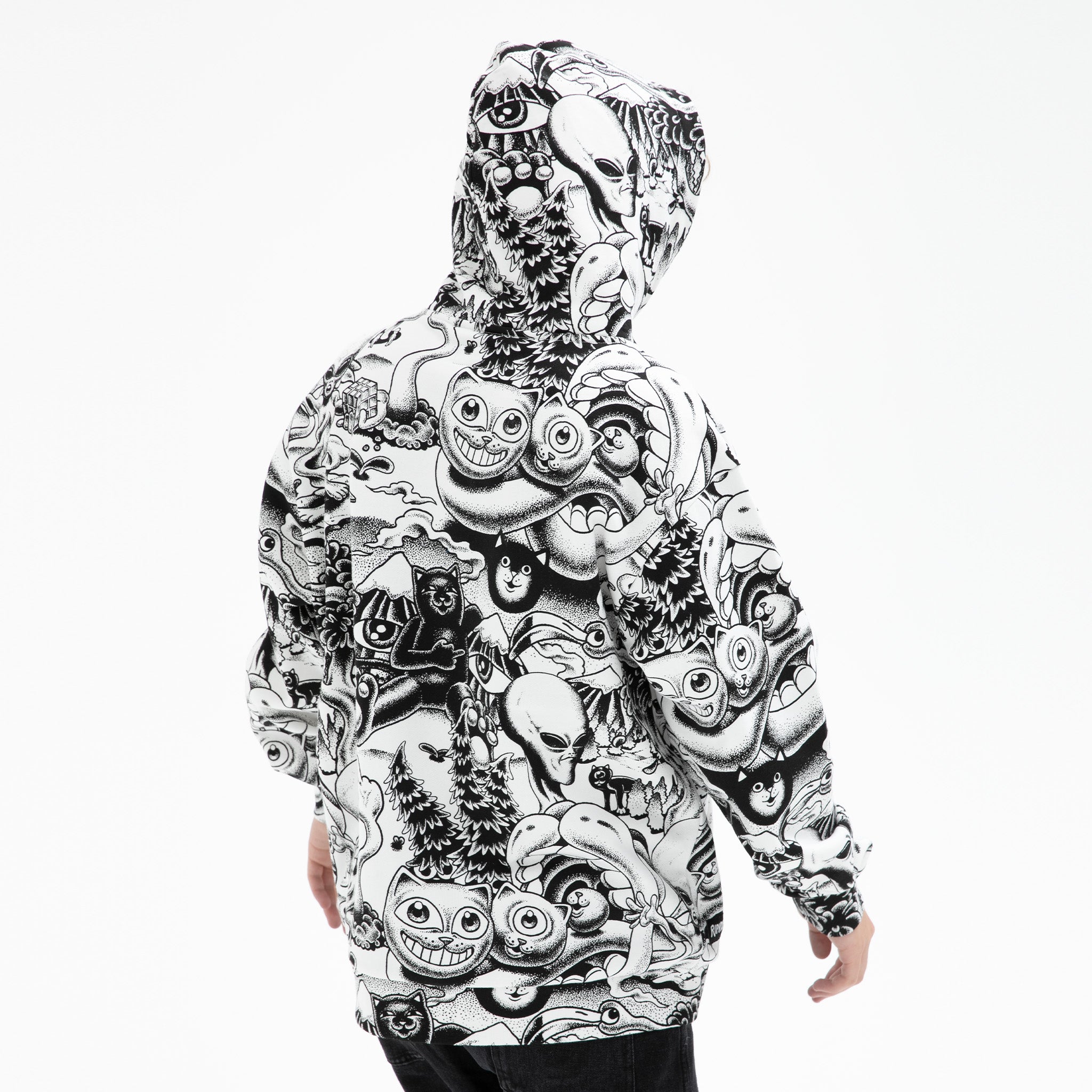  Dark Twisted Fantasy Hoodie (Black/White)、mySite、merchandisen