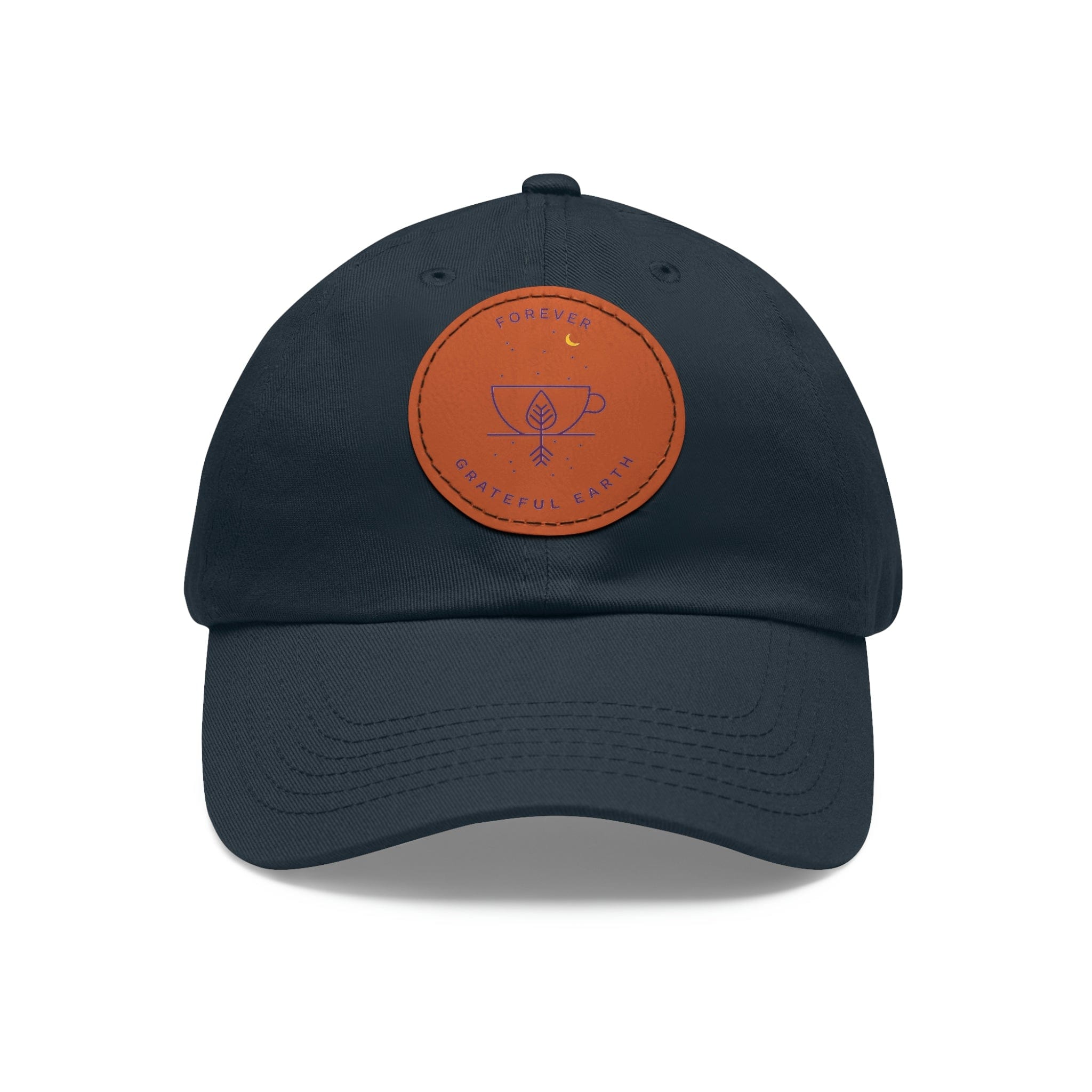 Dad Hat with Leather Patch (Round)、mySite、gigharbornorthrealestate