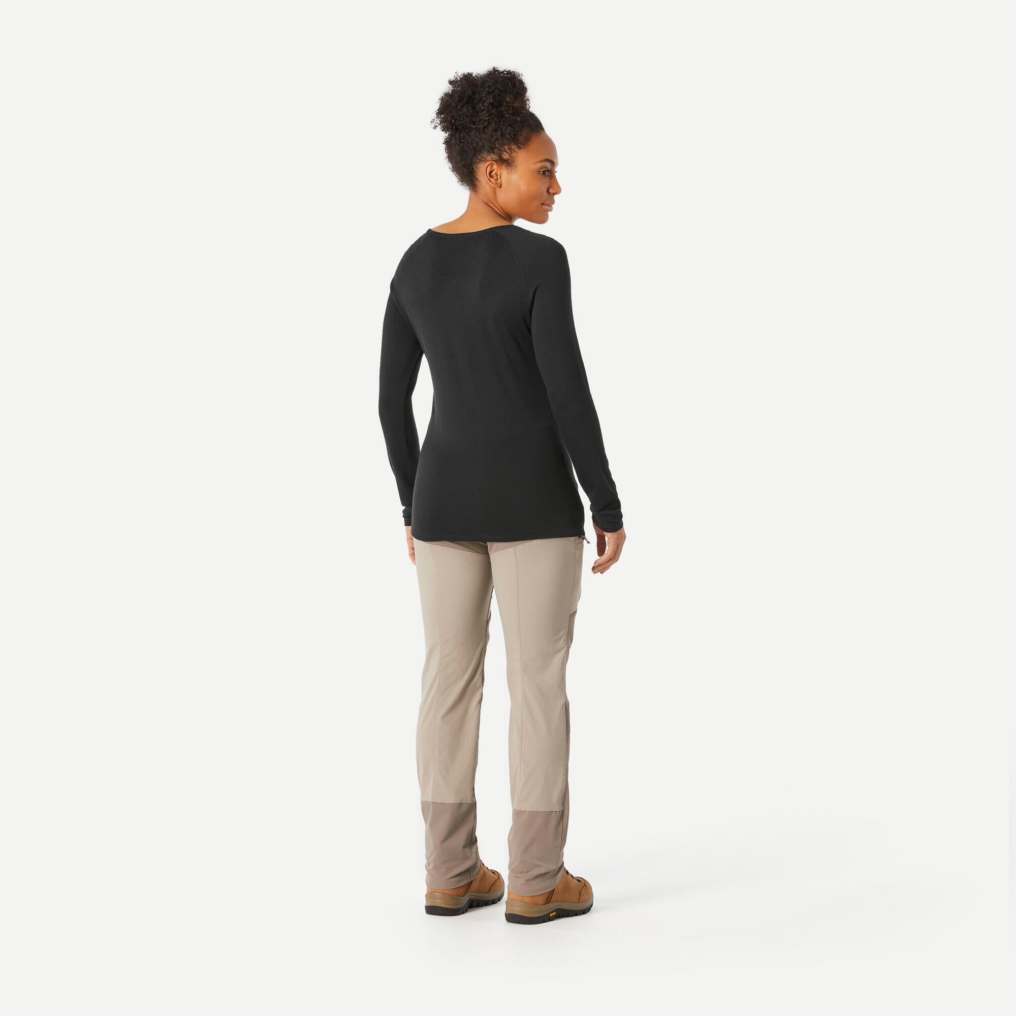 Forclaz Women's MT500 Long-sleeve 100% Merino Wool Shirt