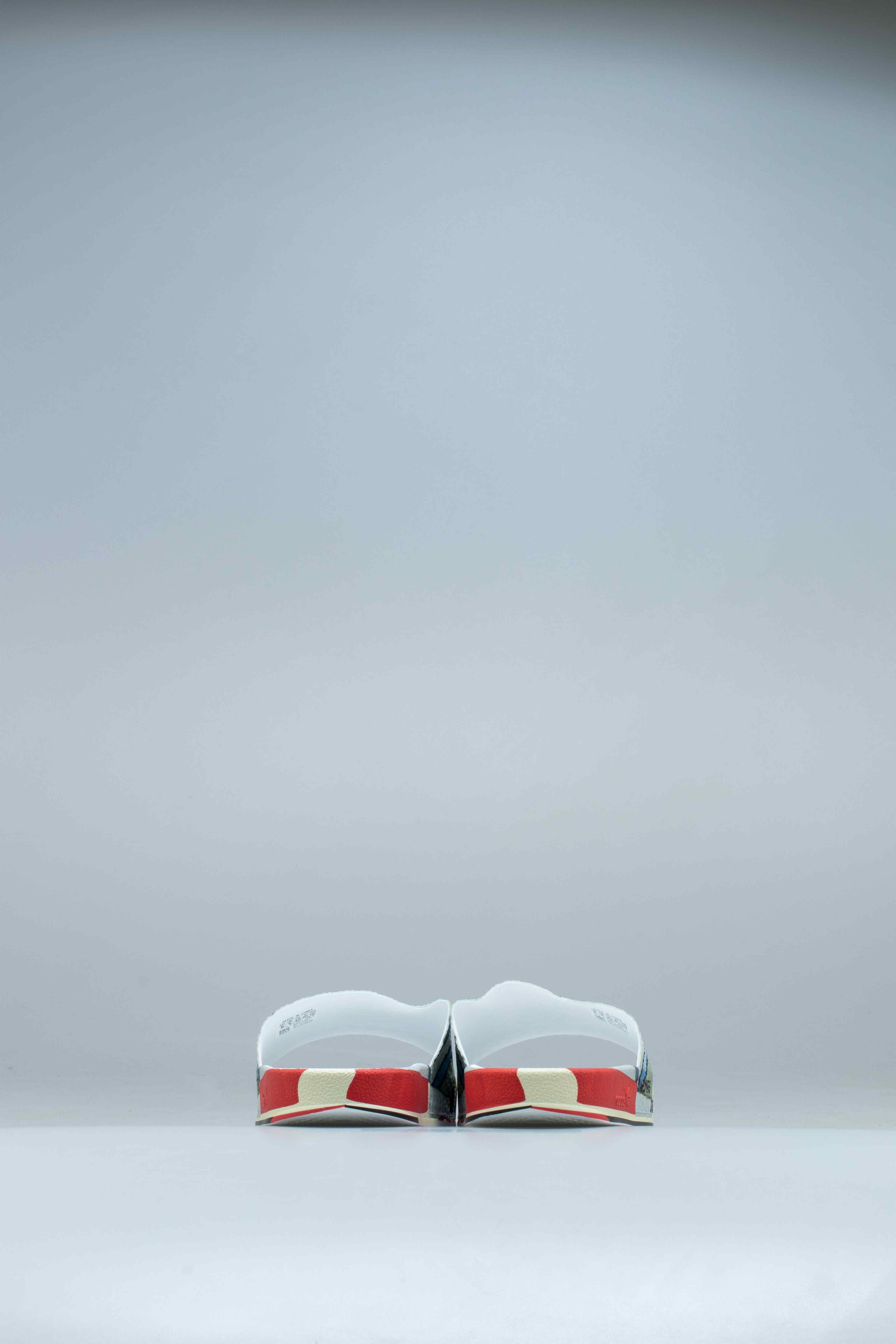 Rs Micro Adlette Slides Mens Slides - Silver Metallic/Bright Red、mySite、dreamappss