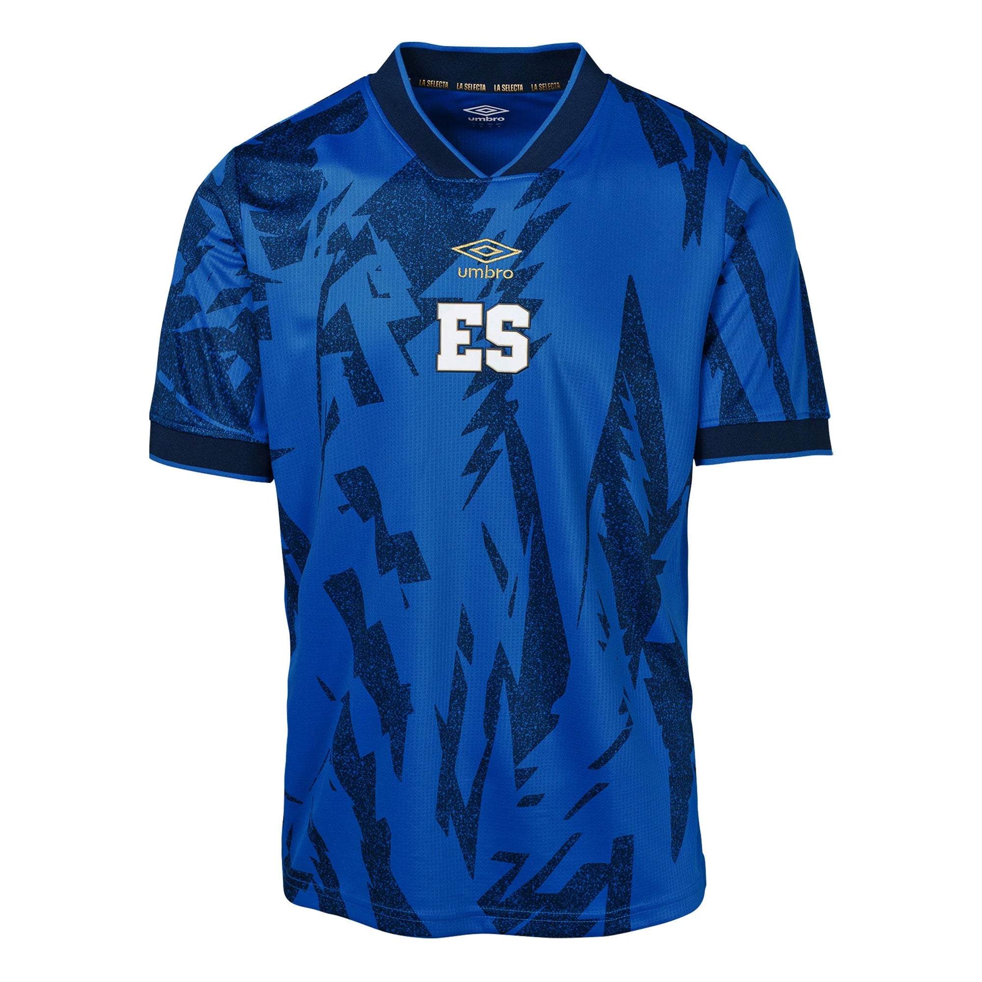 Umbro Men's El Salvador 2023/24 Home Jersey Blue/White、mySite、noshort