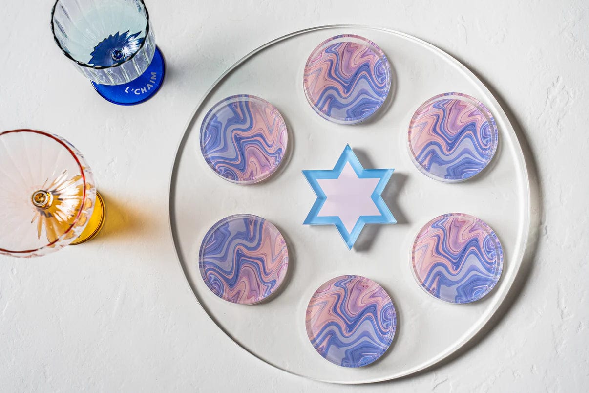 Lavender Swirl Seder Plate、mySite、topwebapps