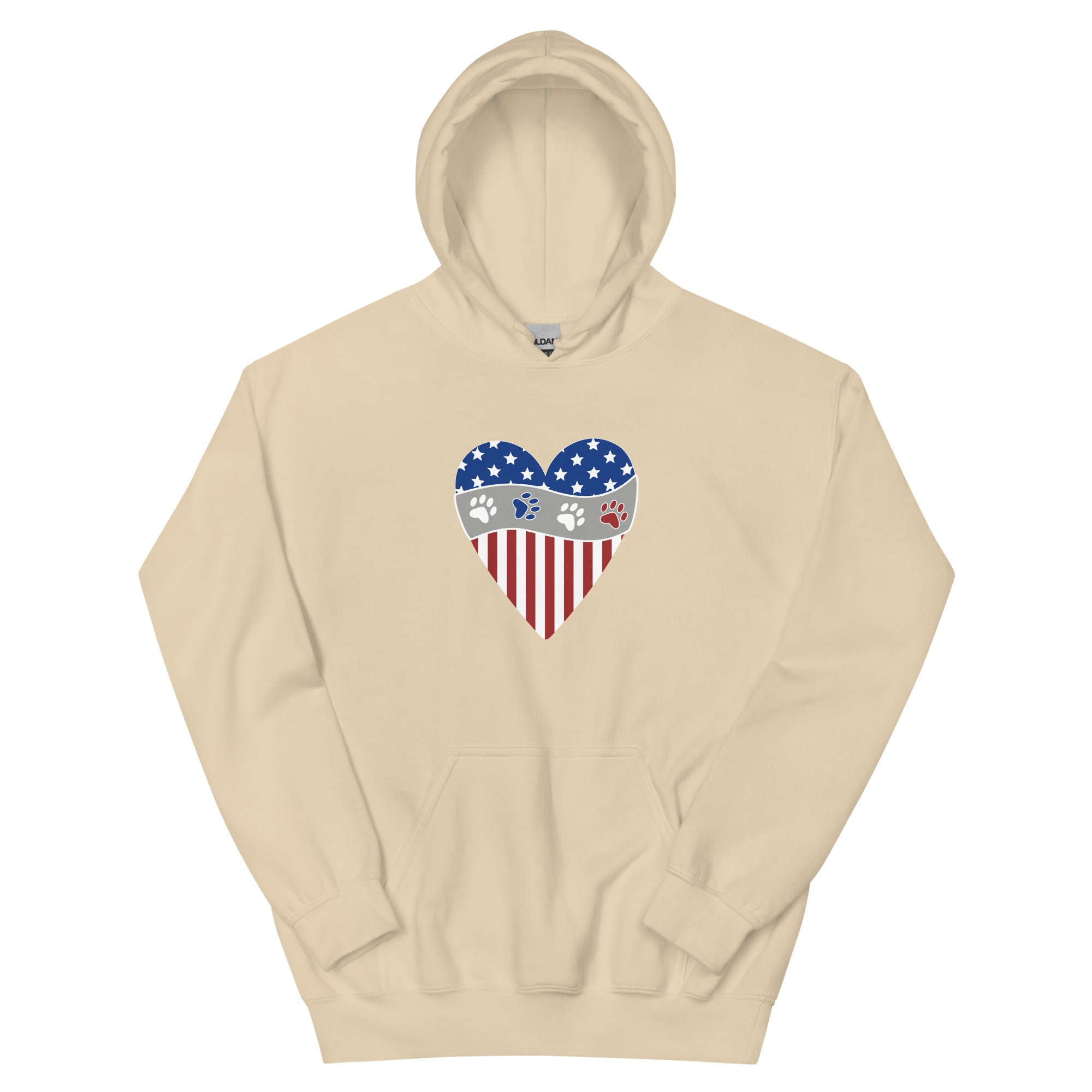 Patriotic Heart Hoodie、mySite、camillekostekn